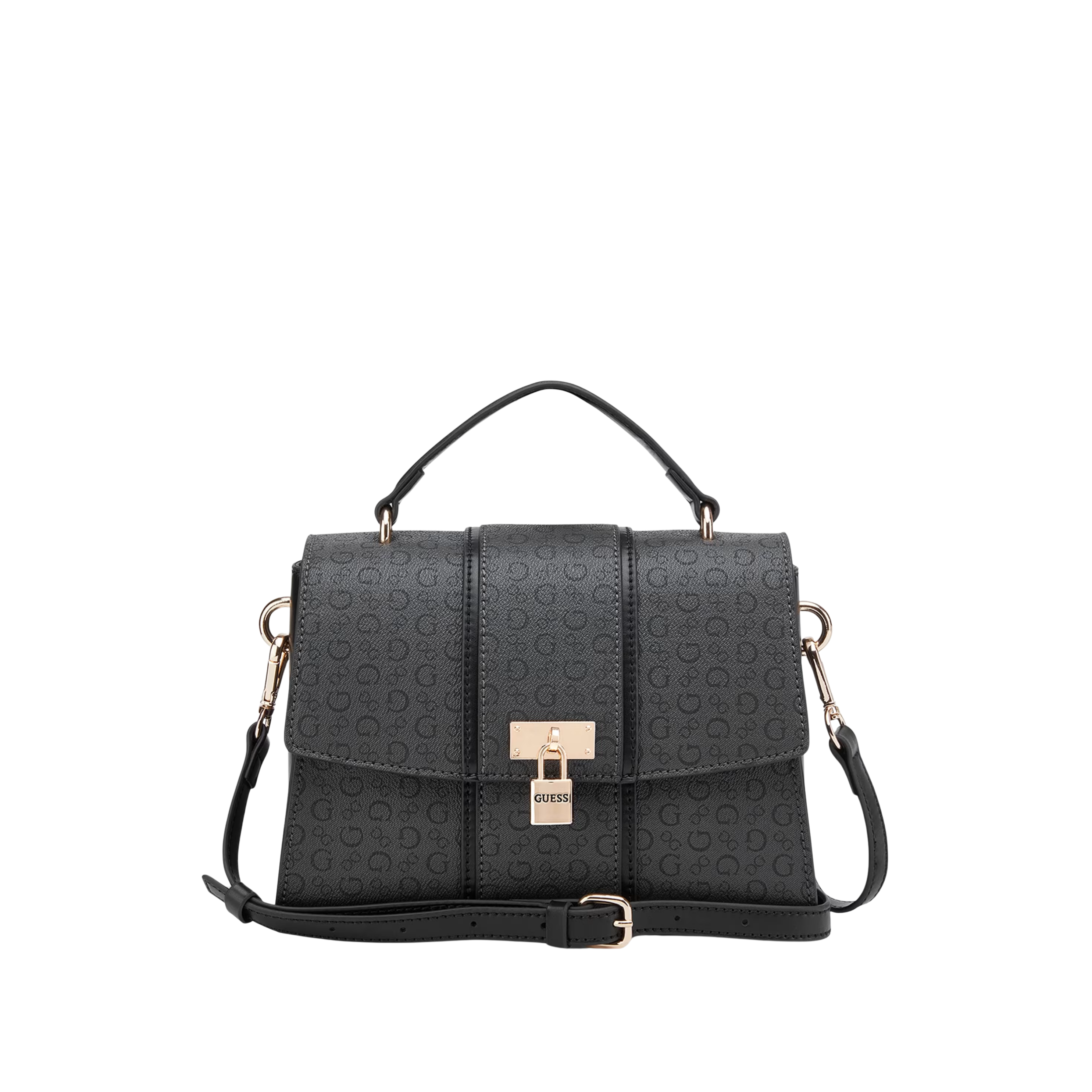Guess Women Emberly Top Handle Crossbody - Black