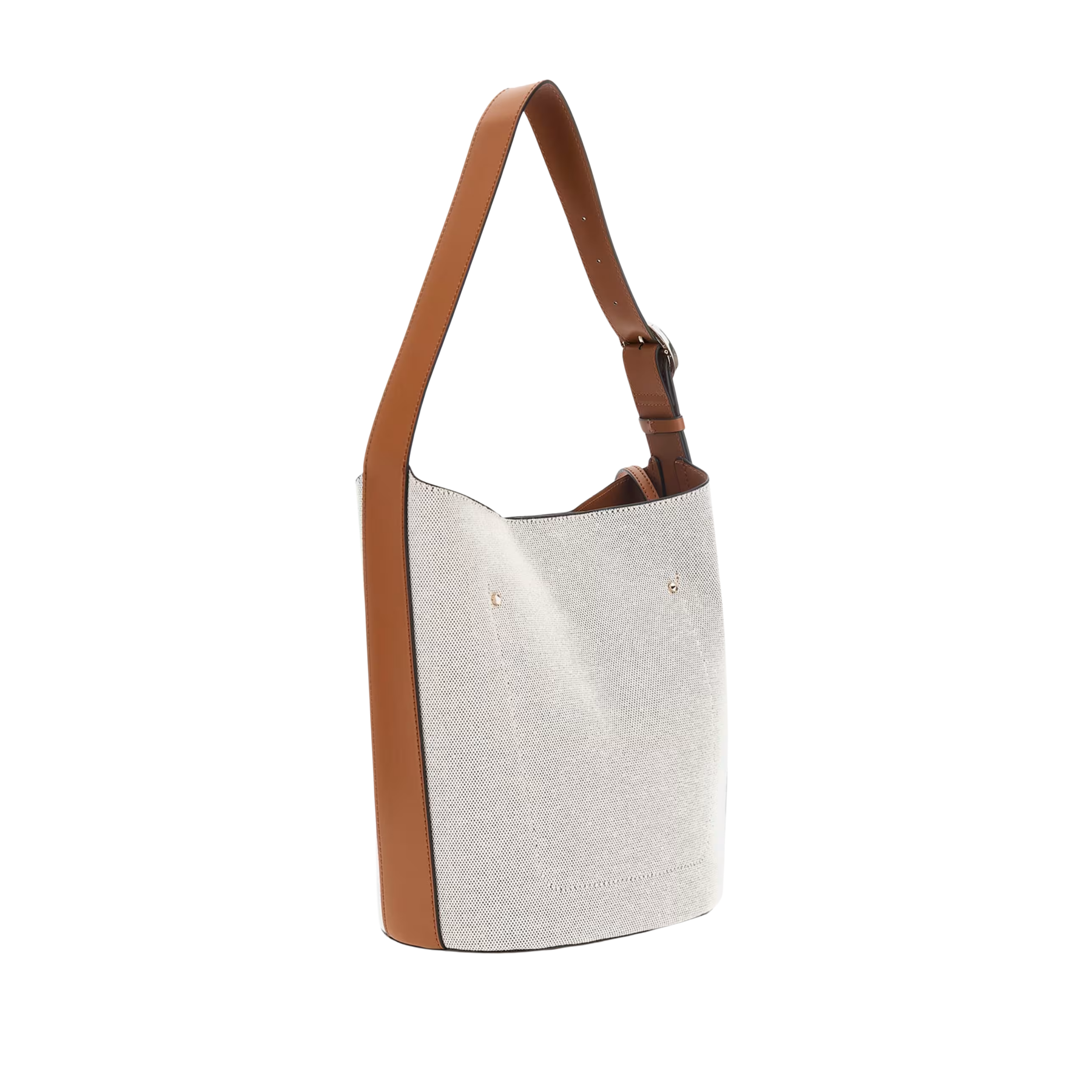 Guess Women Nicolette Canvas Large Bucket Bag - Natural Caramel