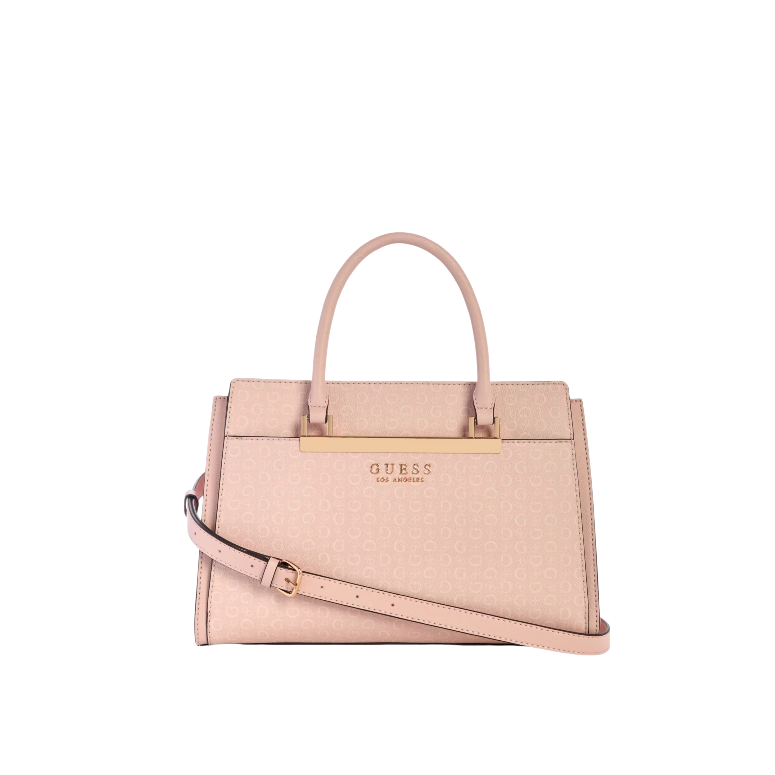 Guess Women Marva Logo Satchel - Pink