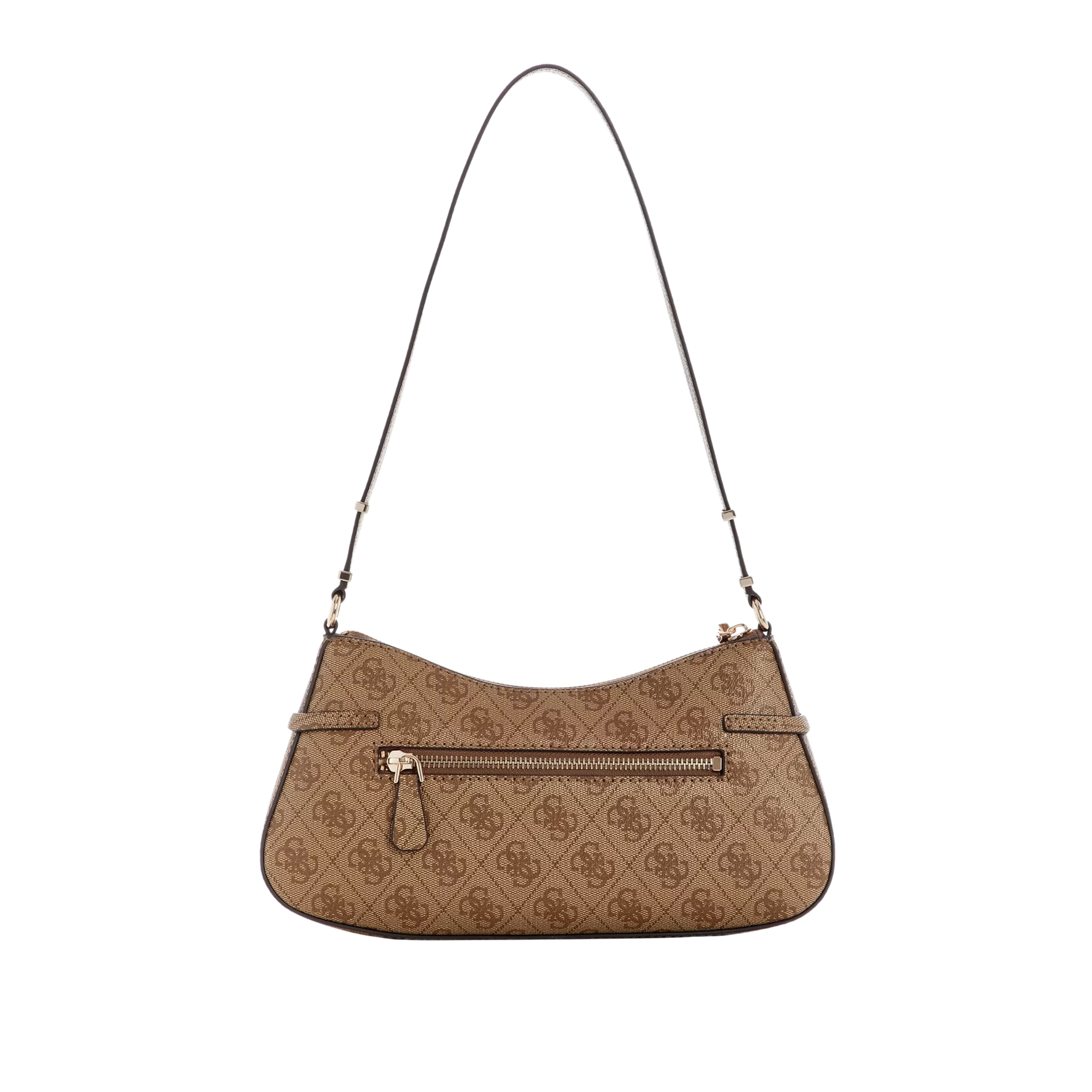 Guess Women Leona Logo Shoulder Bag - Latte Logo