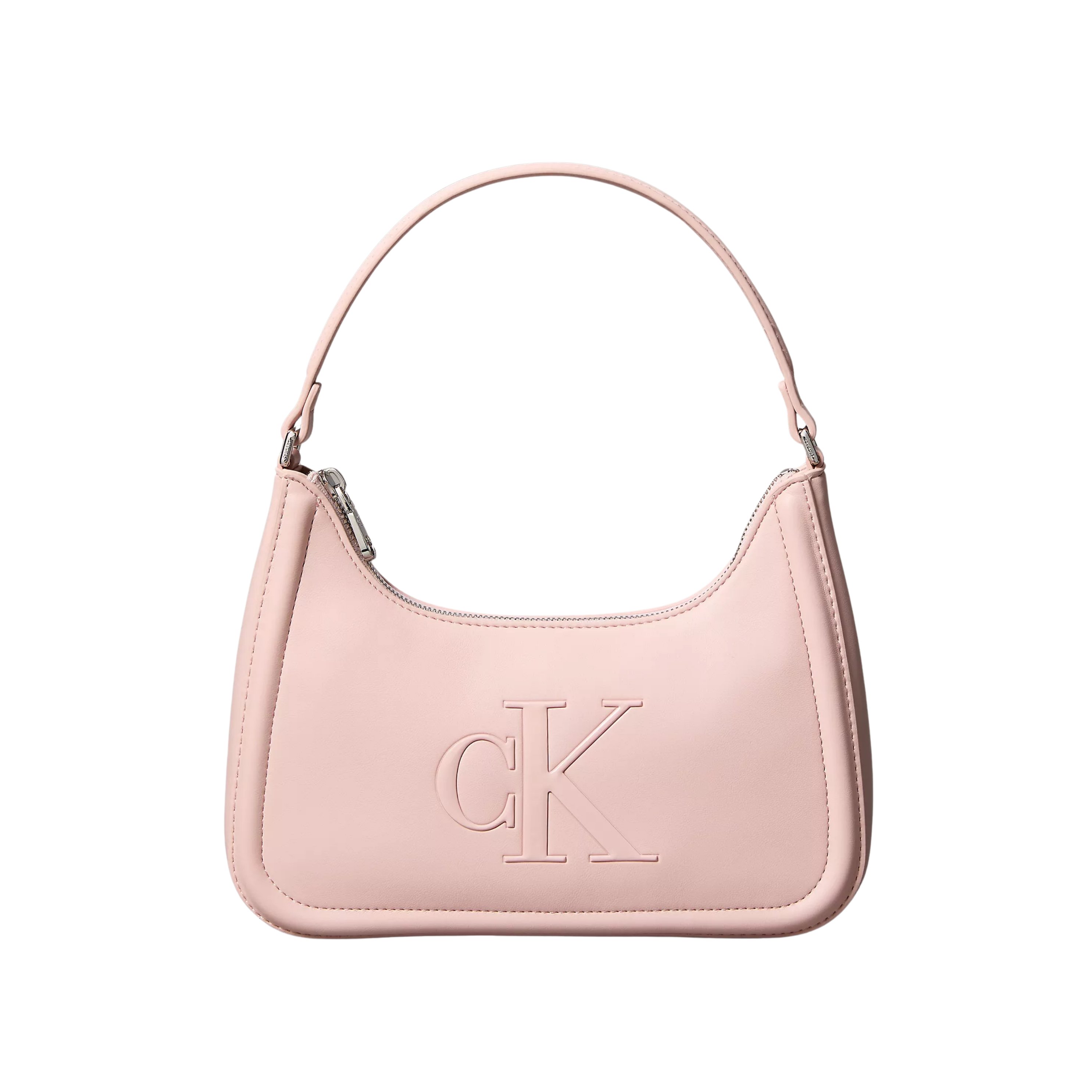 Calvin Klein Women Embossed Monogram Shoulder Bag - Pale Conch