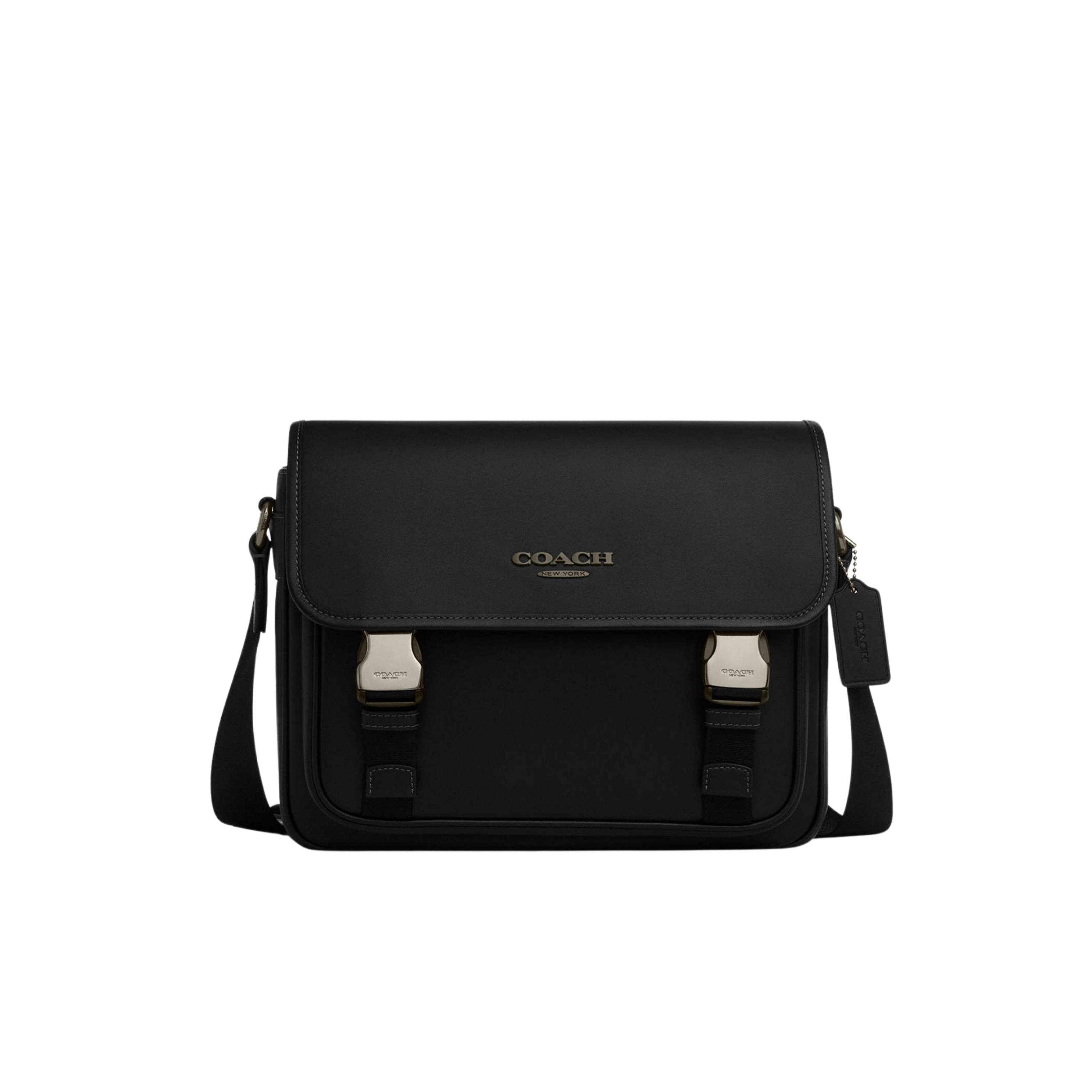 Coach Men Racer Messenger Bag - Gunmetal Black