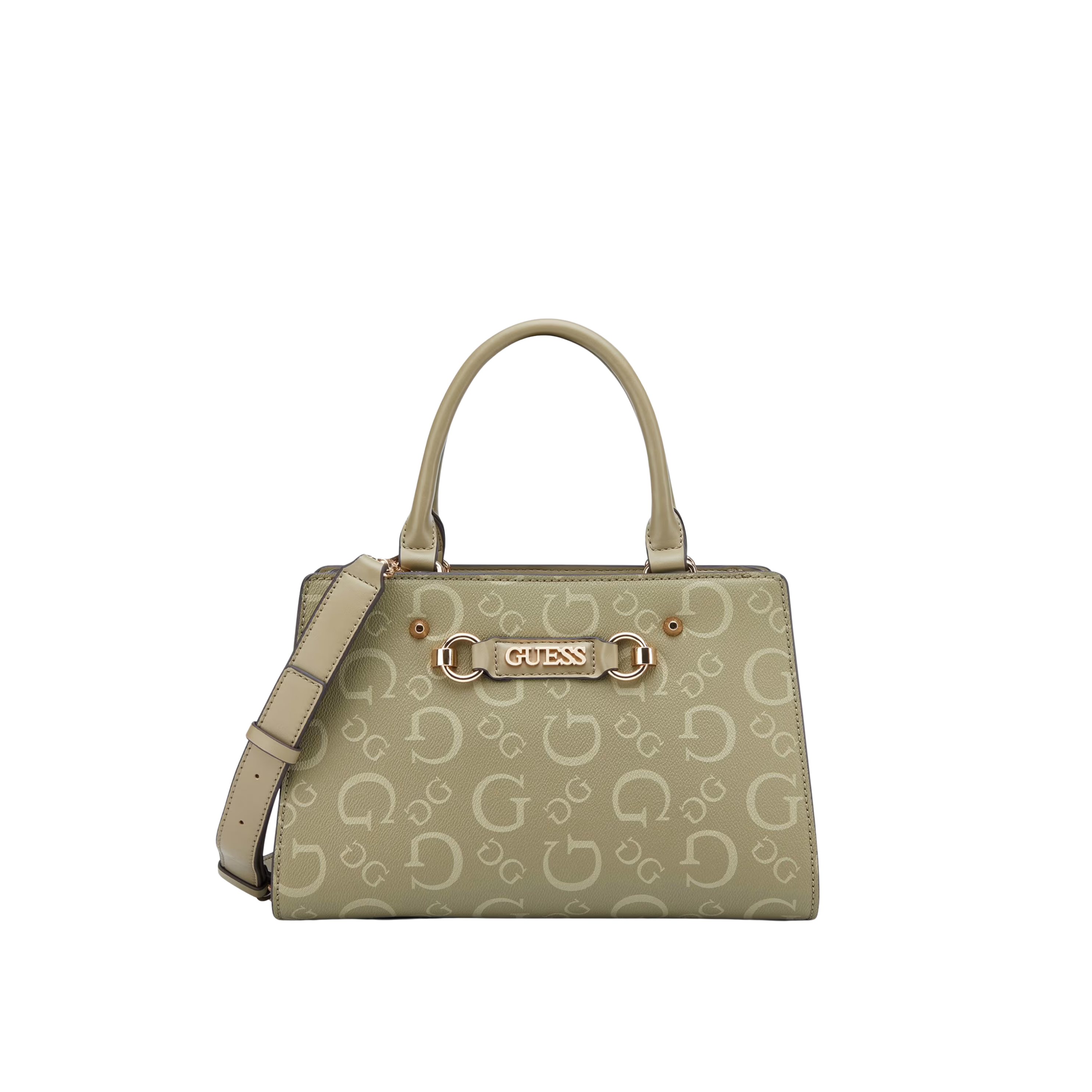 Guess Women Lacy Logo Satchel - Green