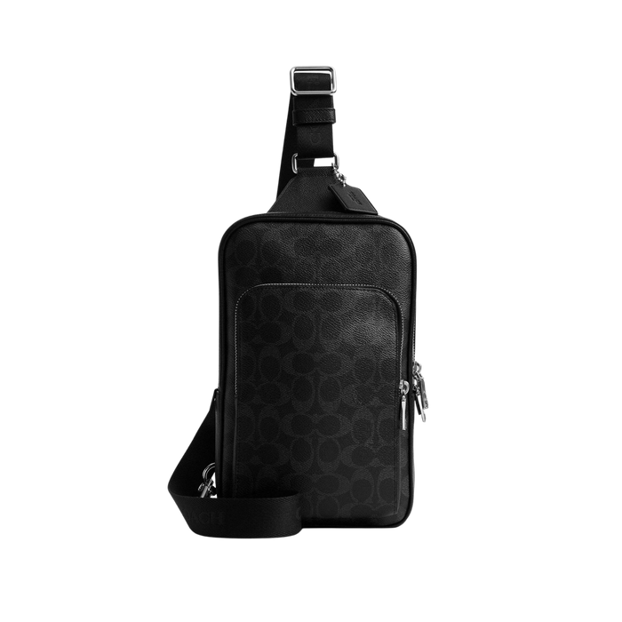 Coach Men Felix Sling Bag - Black Signature