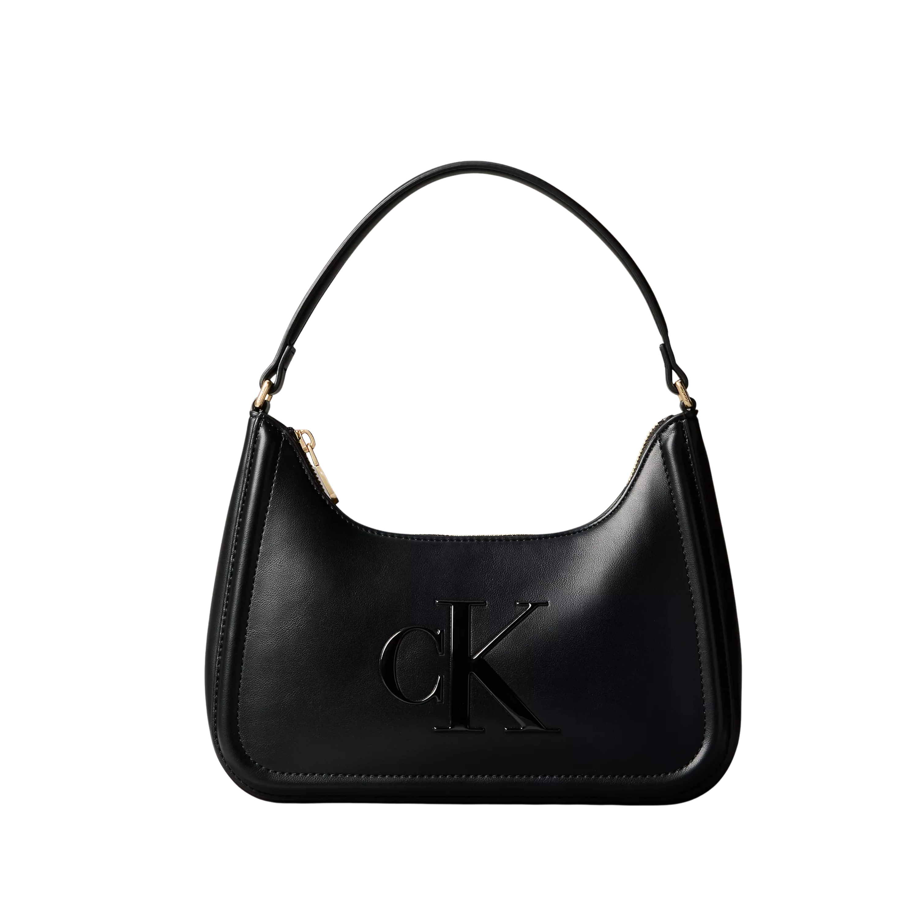 Calvin Klein Women Embossed Monogram Shoulder Bag - Black
