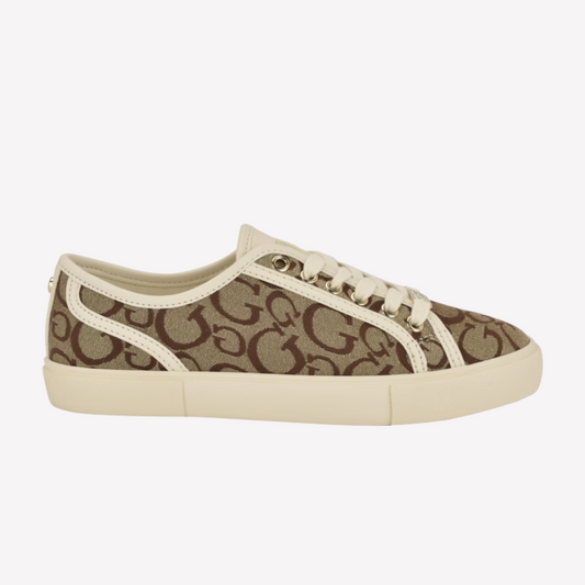 Guess Women Melya Logo Low-Top - Brown