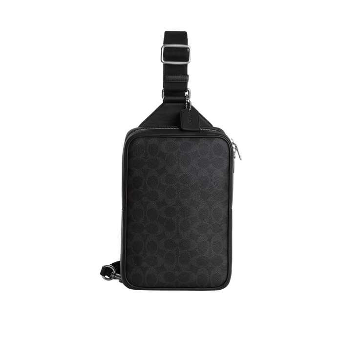 Coach Men Ray Pack 17 - Silver Black Signature