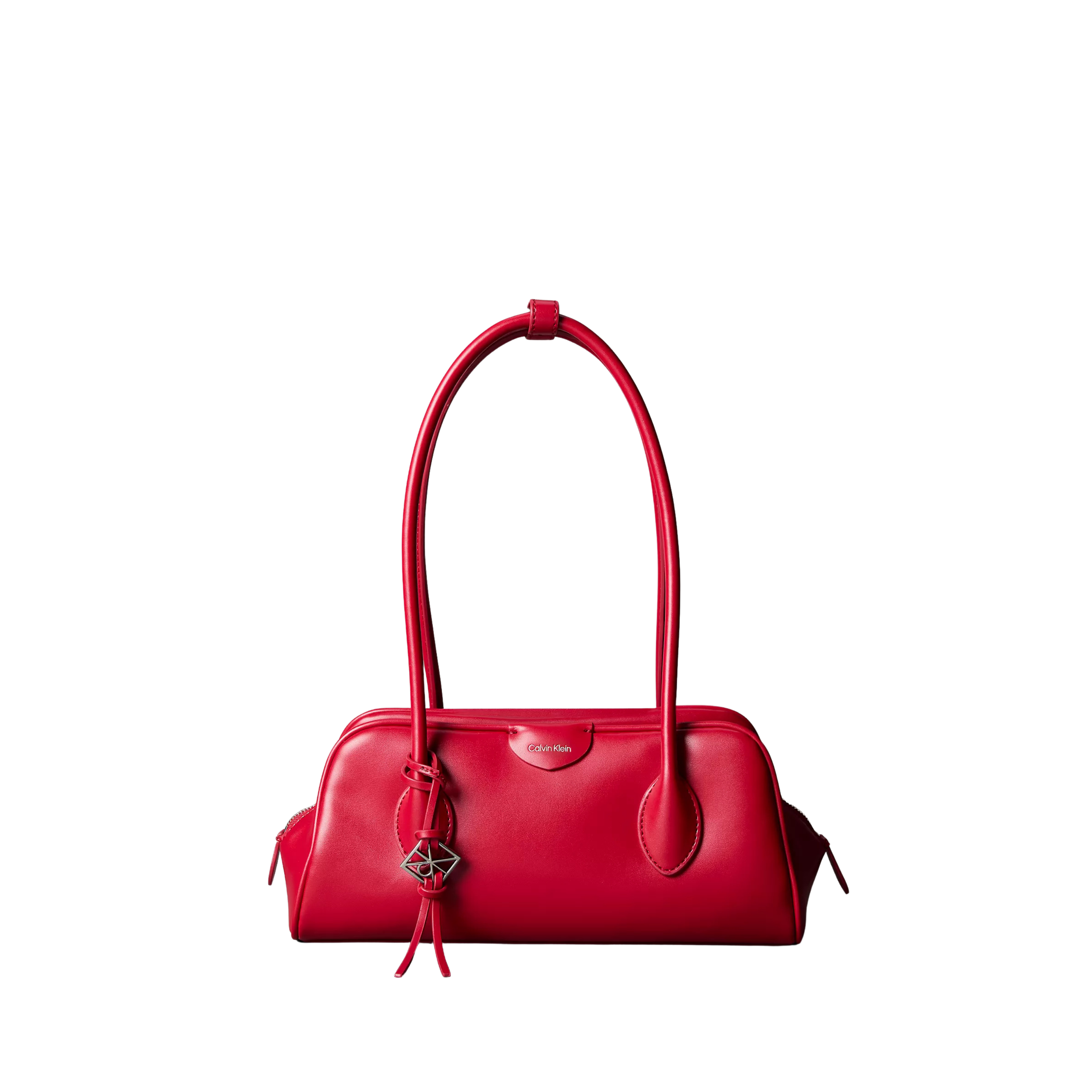 Calvin Klein Women Emblem Logo Mini Shoulder Bag - Bordeaux Wine