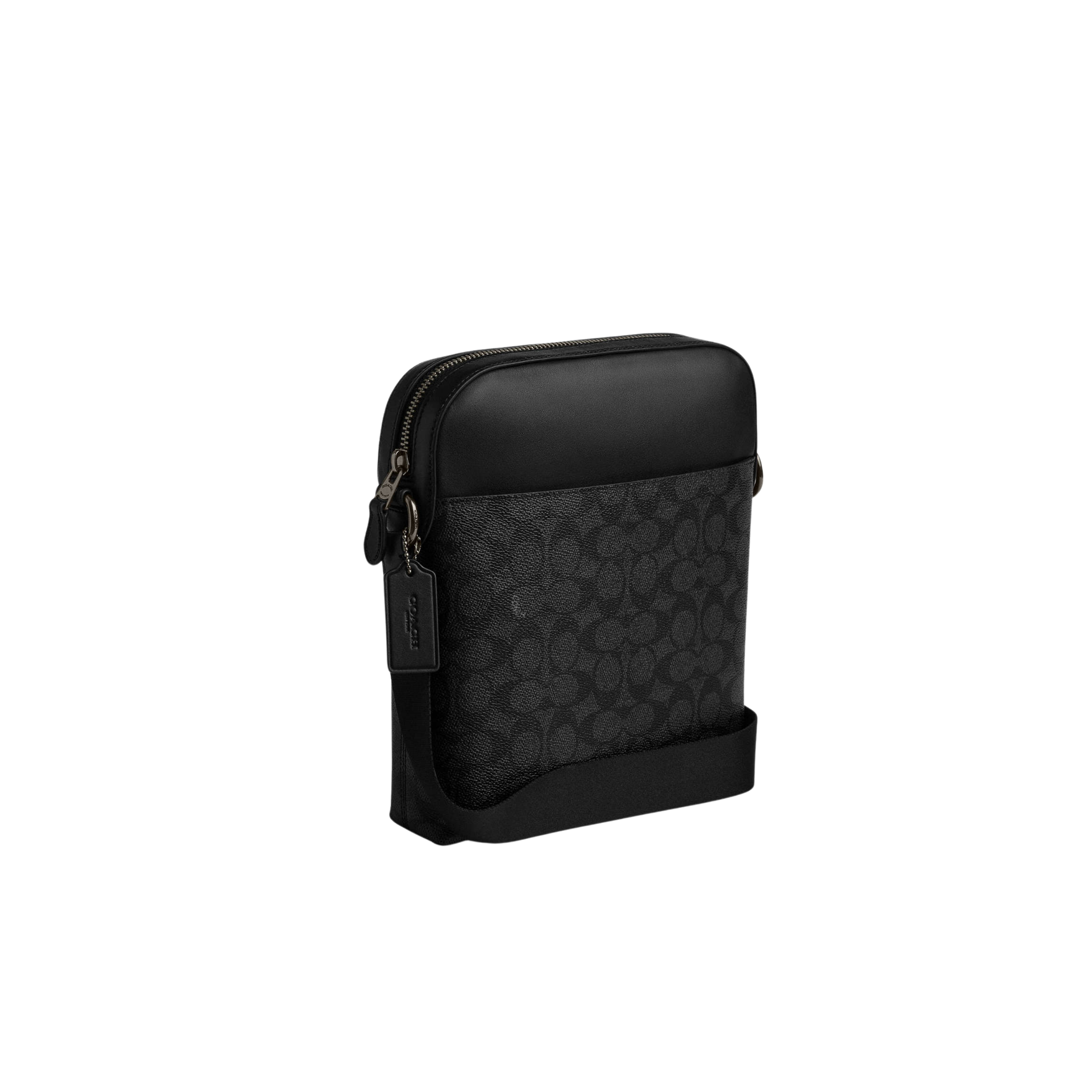 Coach Men Houston Flight Bag - Charcoal Black