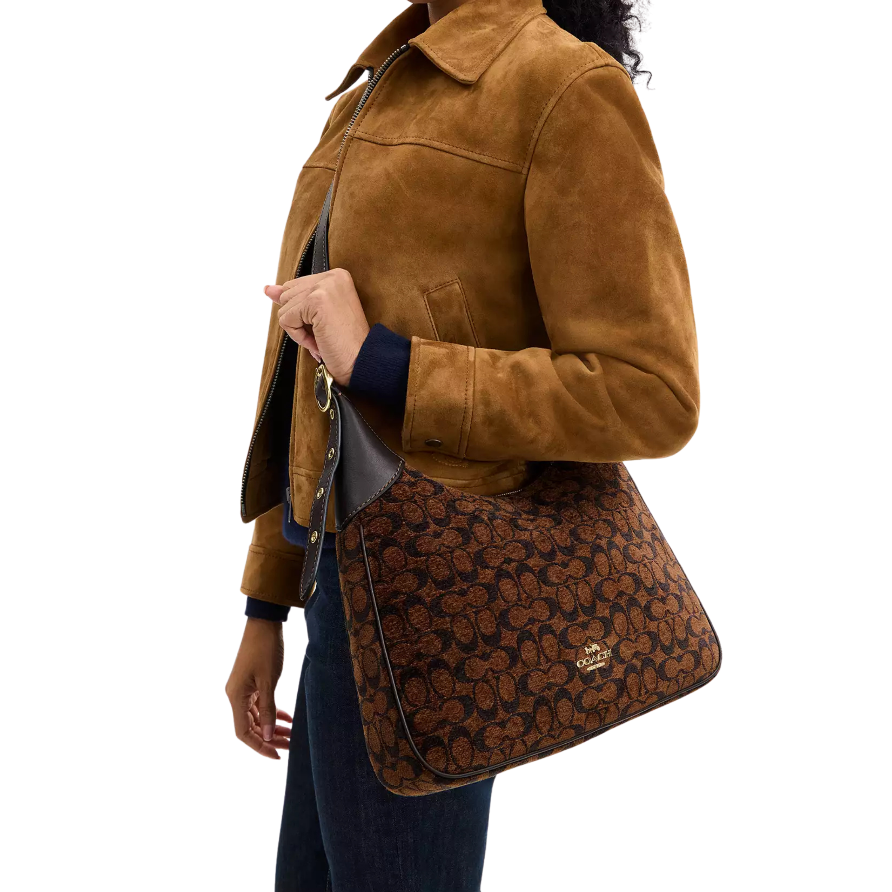 COACH Women Ella Shoulder Bag - Gold