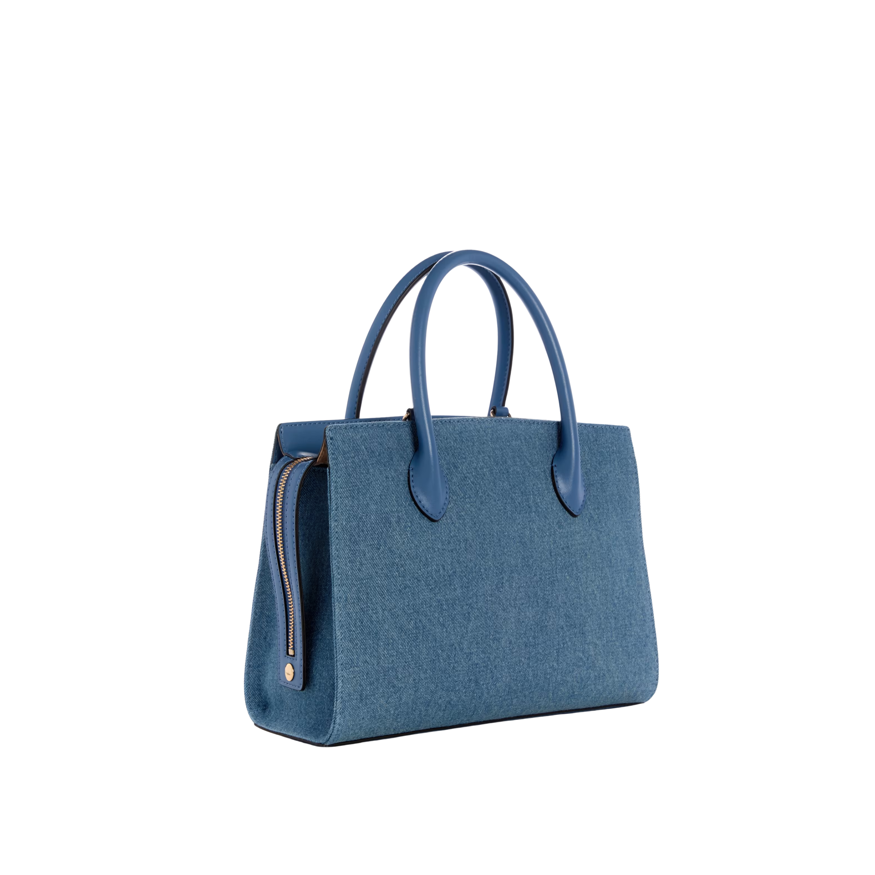 Guess Women Beryln Denim Large Satchel - Blue