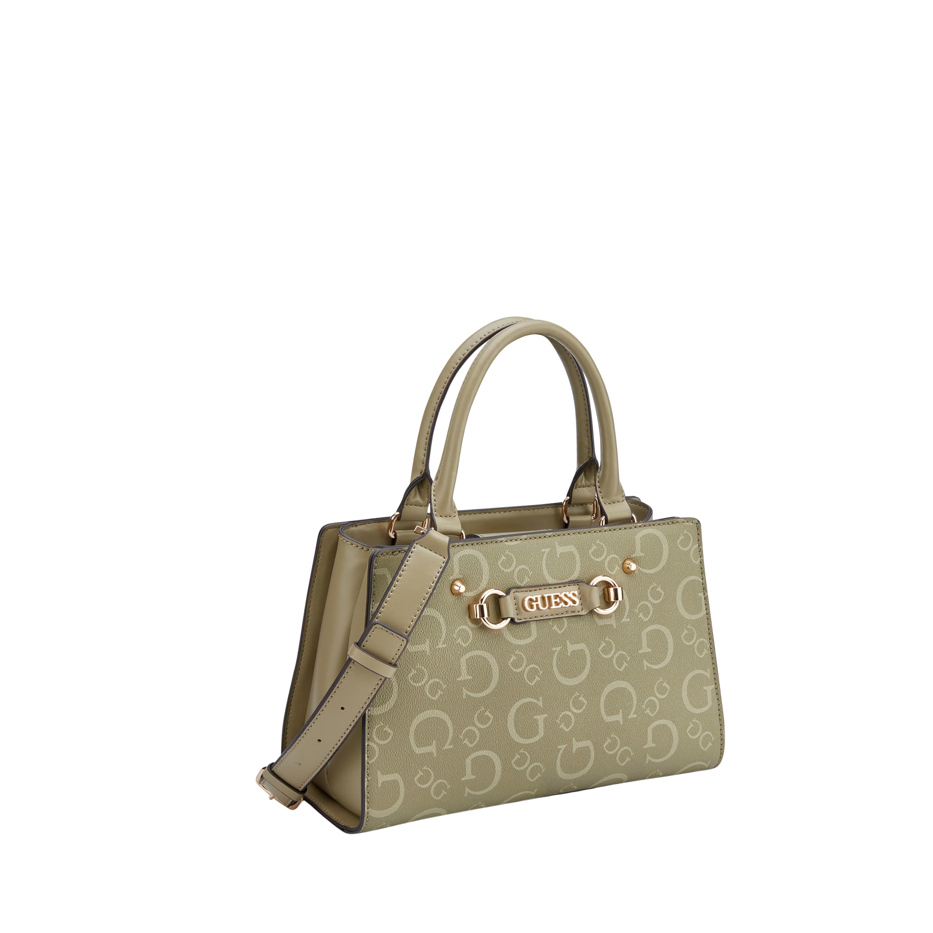 Guess Women Lacy Logo Satchel - Green