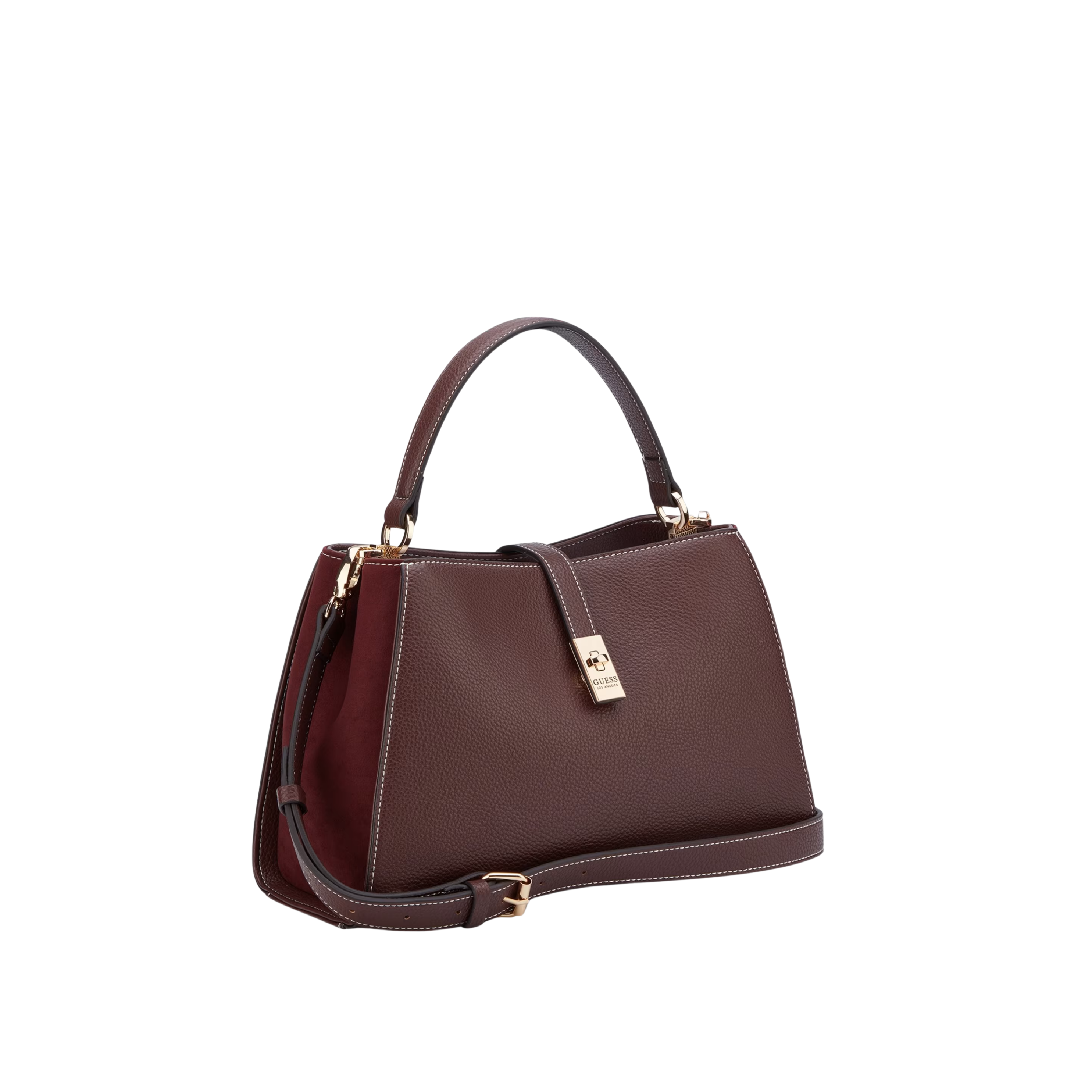 Guess Women Rudie Satchel - Brown