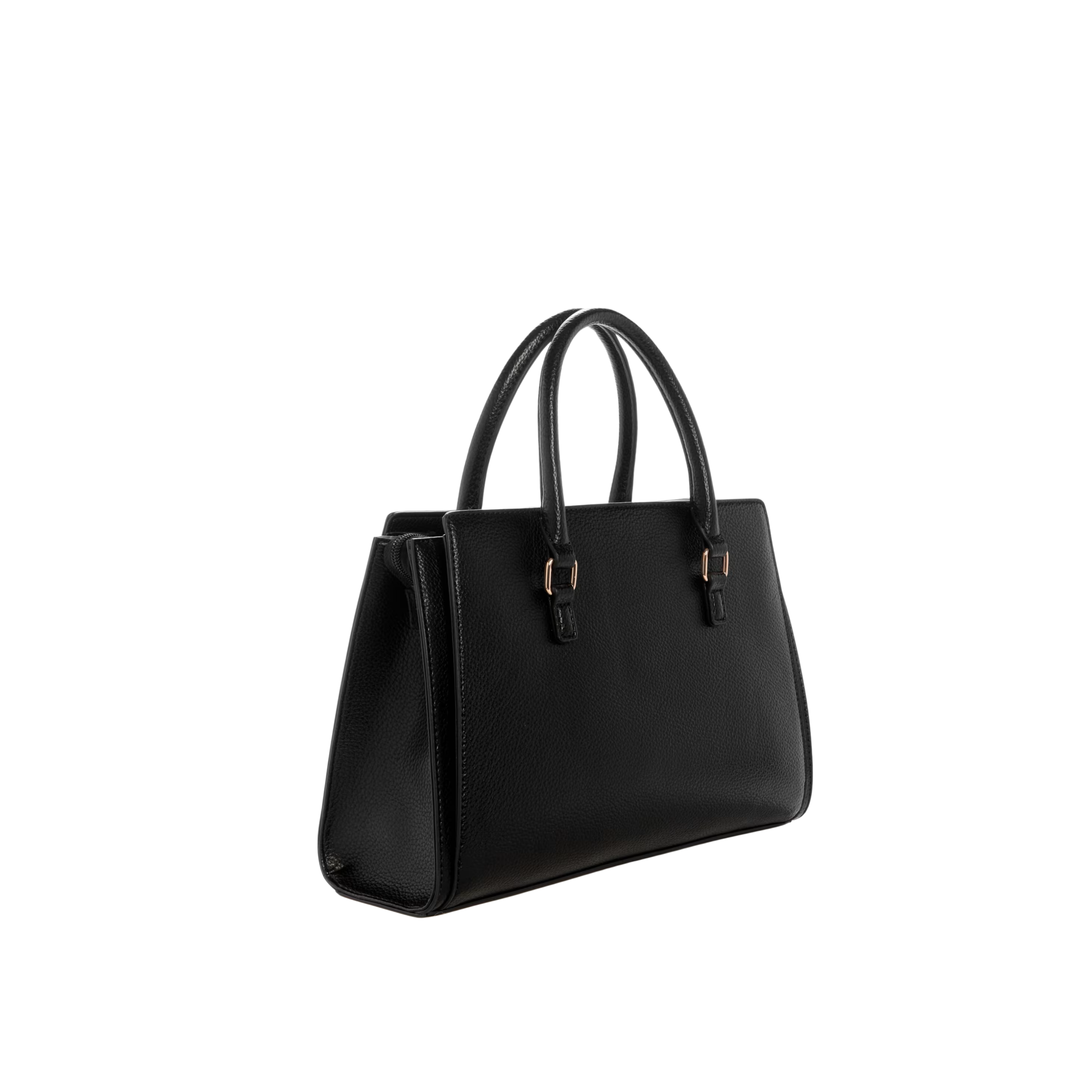 Guess Women Kyrie Saffiano Satchel - Black