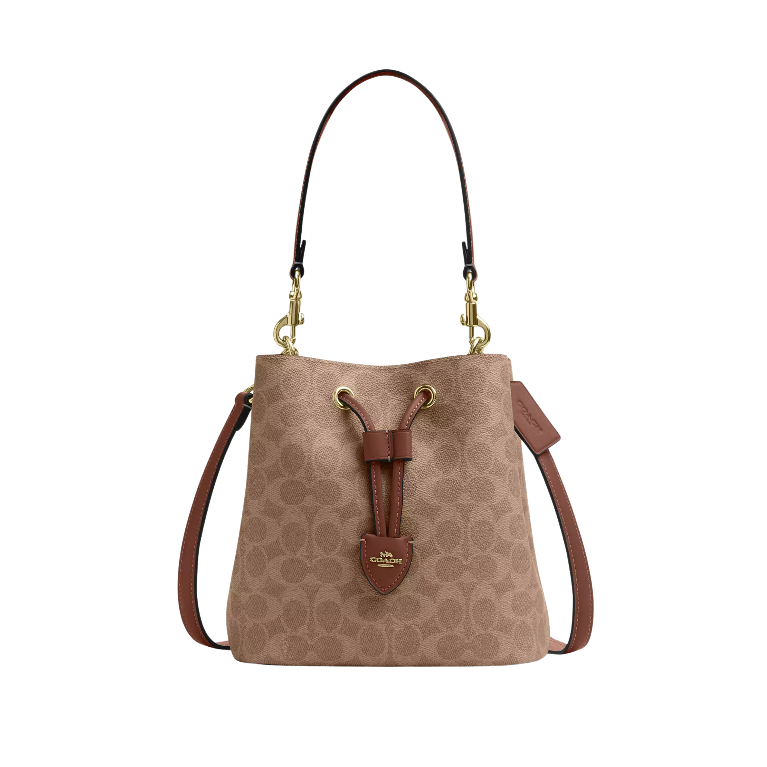 COACH Rowan Bucket Bag - Tan Brown