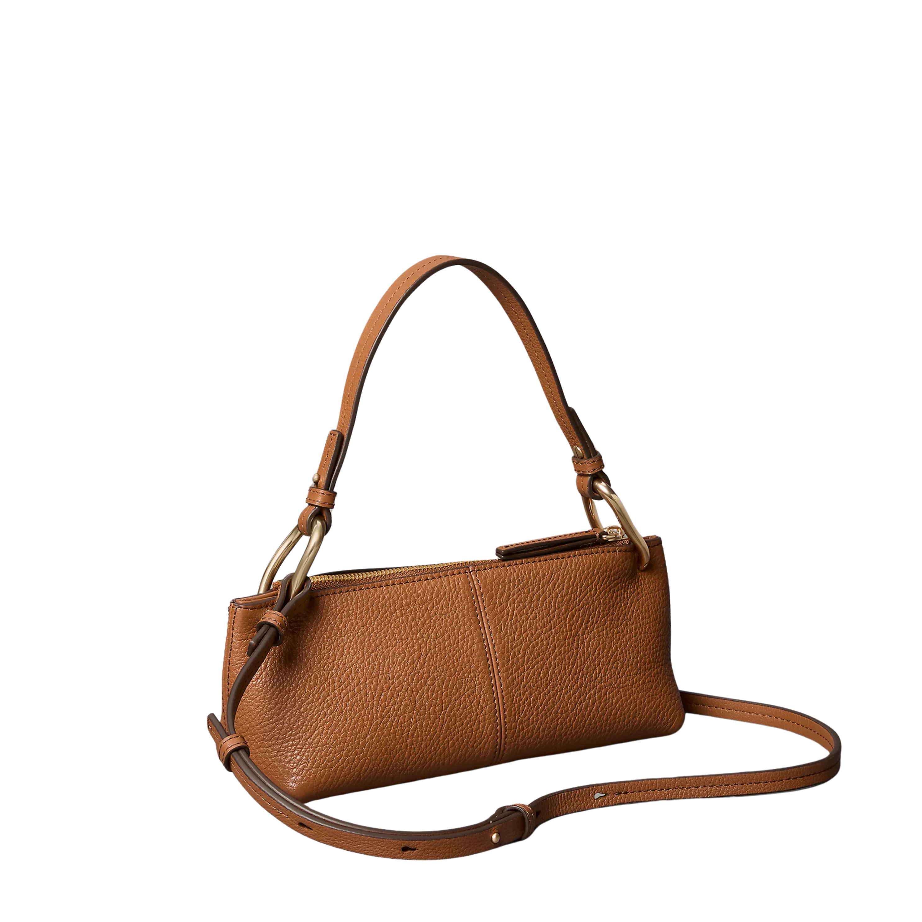 Calvin Klein Women Slouchy Leather Small Convertible Bag - Argan Oil