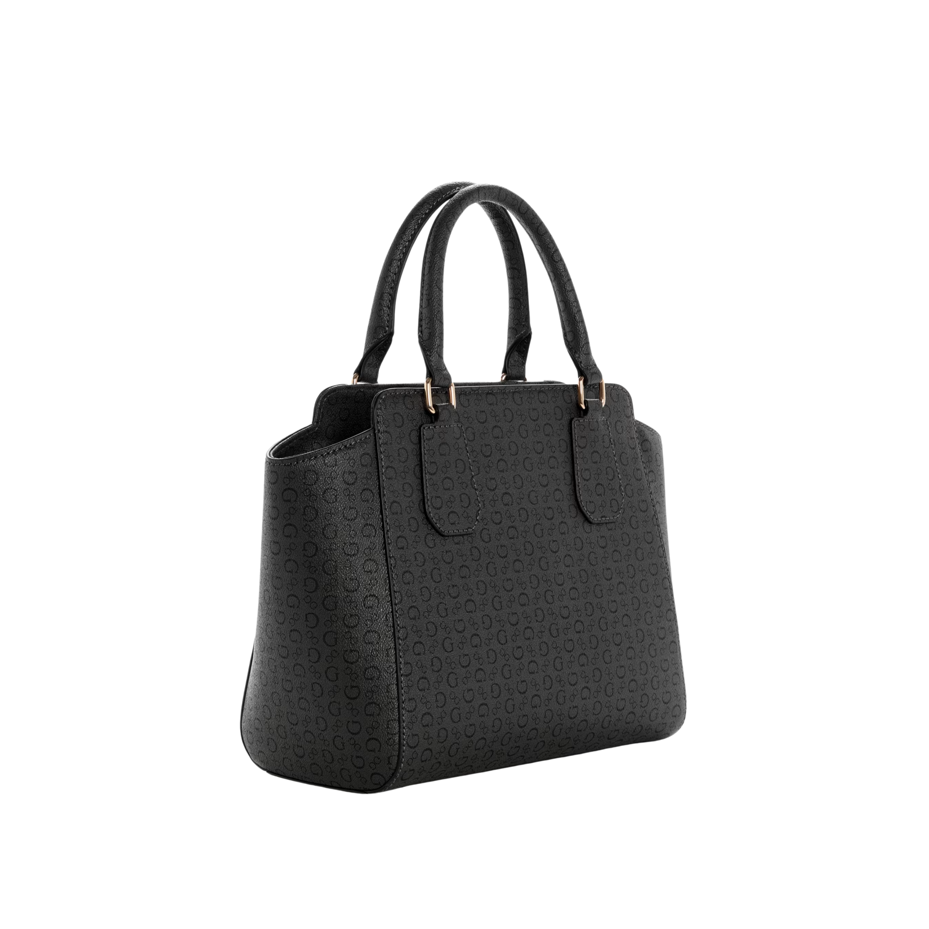 Guess Women Gemma Logo Satchel - Black