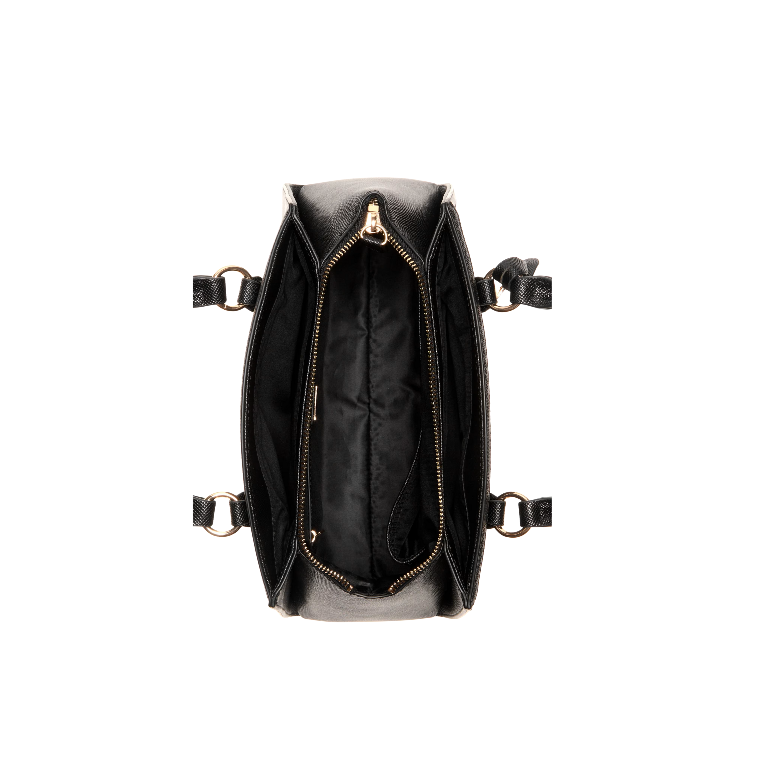 Guess Women Kyrie Saffiano Satchel - Black