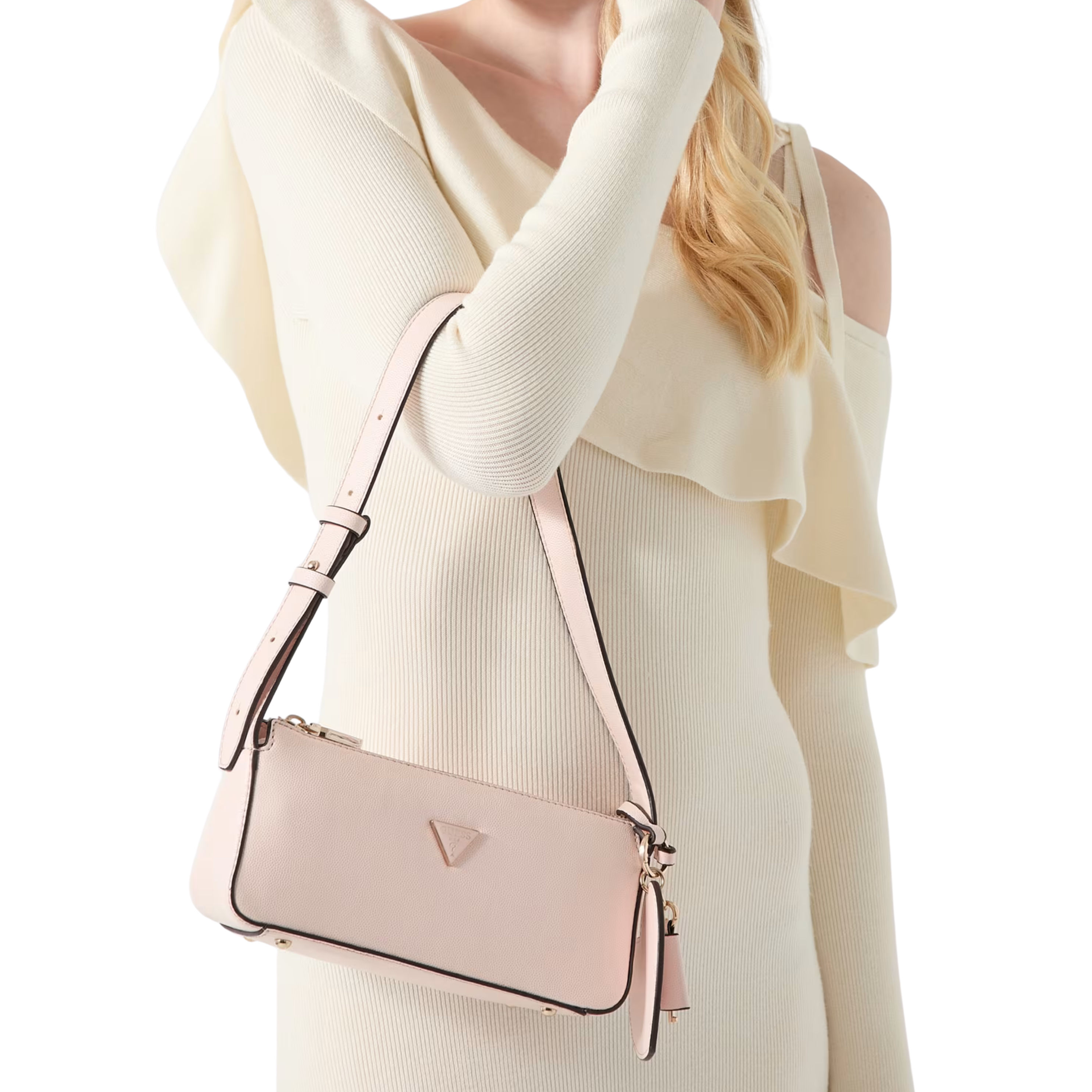 Guess Women Isobel Logo Shoulder Bag - Light Rose