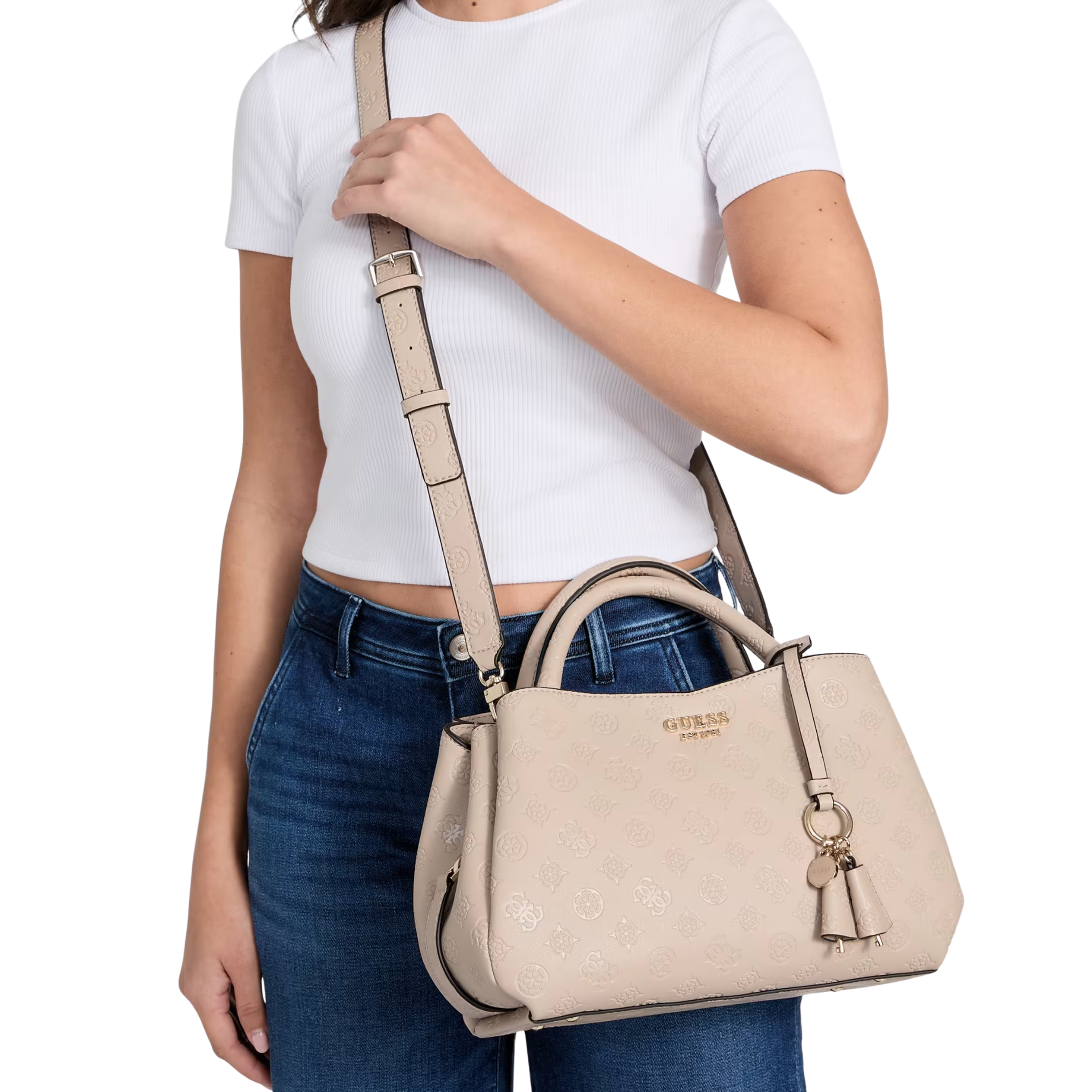 Guess Women Phoebe Girlfriend Satchel - Bleu Sting Indigo