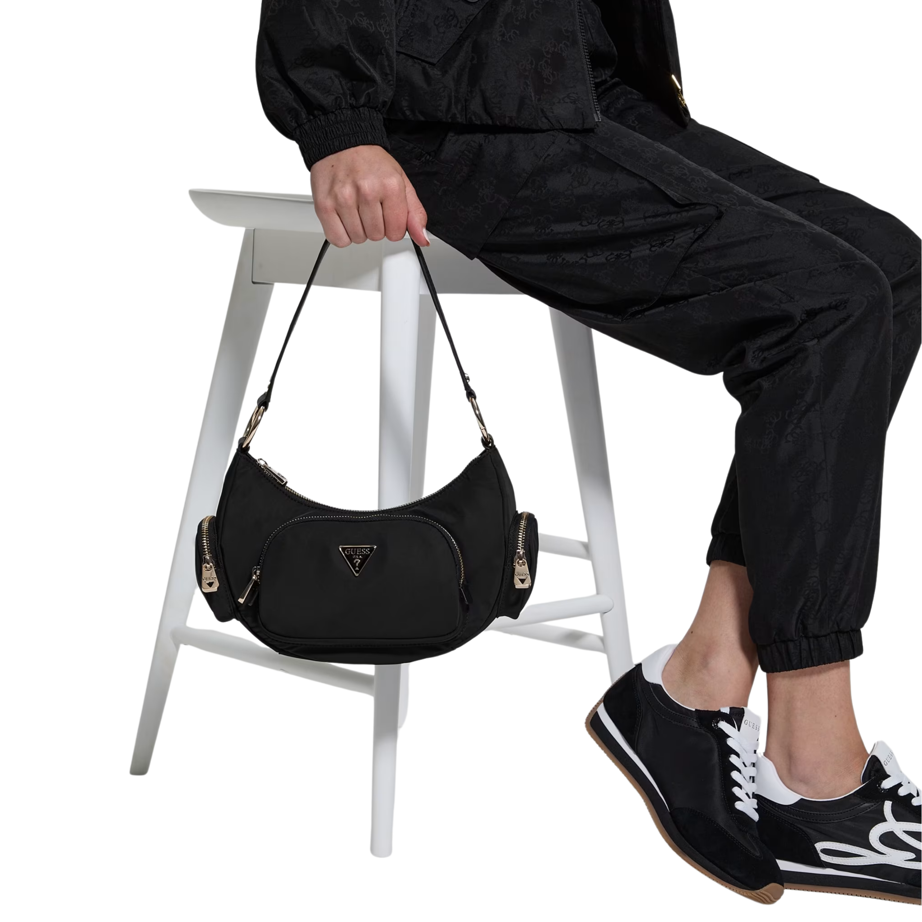 Guess Women Eco Gemma Shoulder Bag - Black