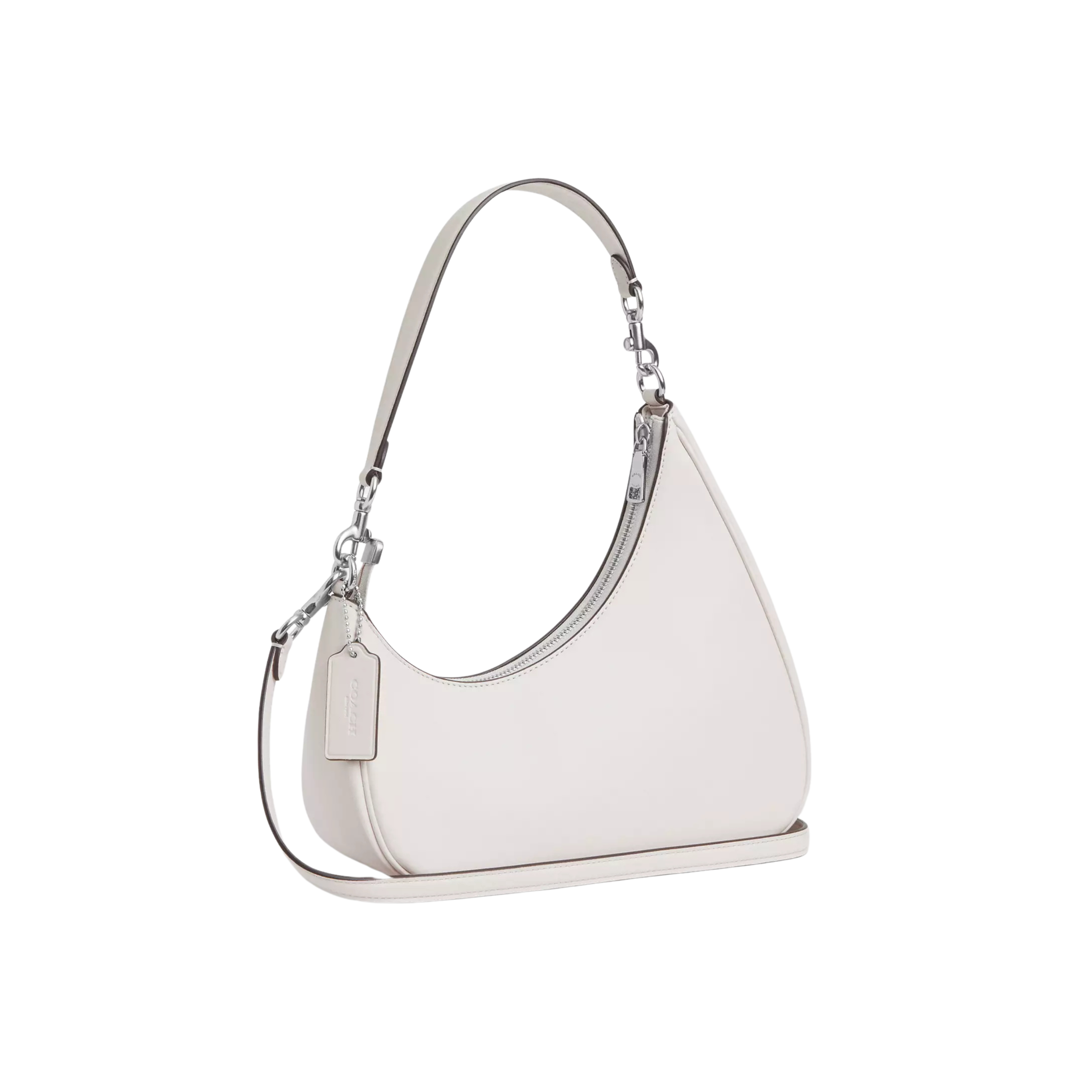 COACH Twisted Teri Shoulder Bag - Chalk