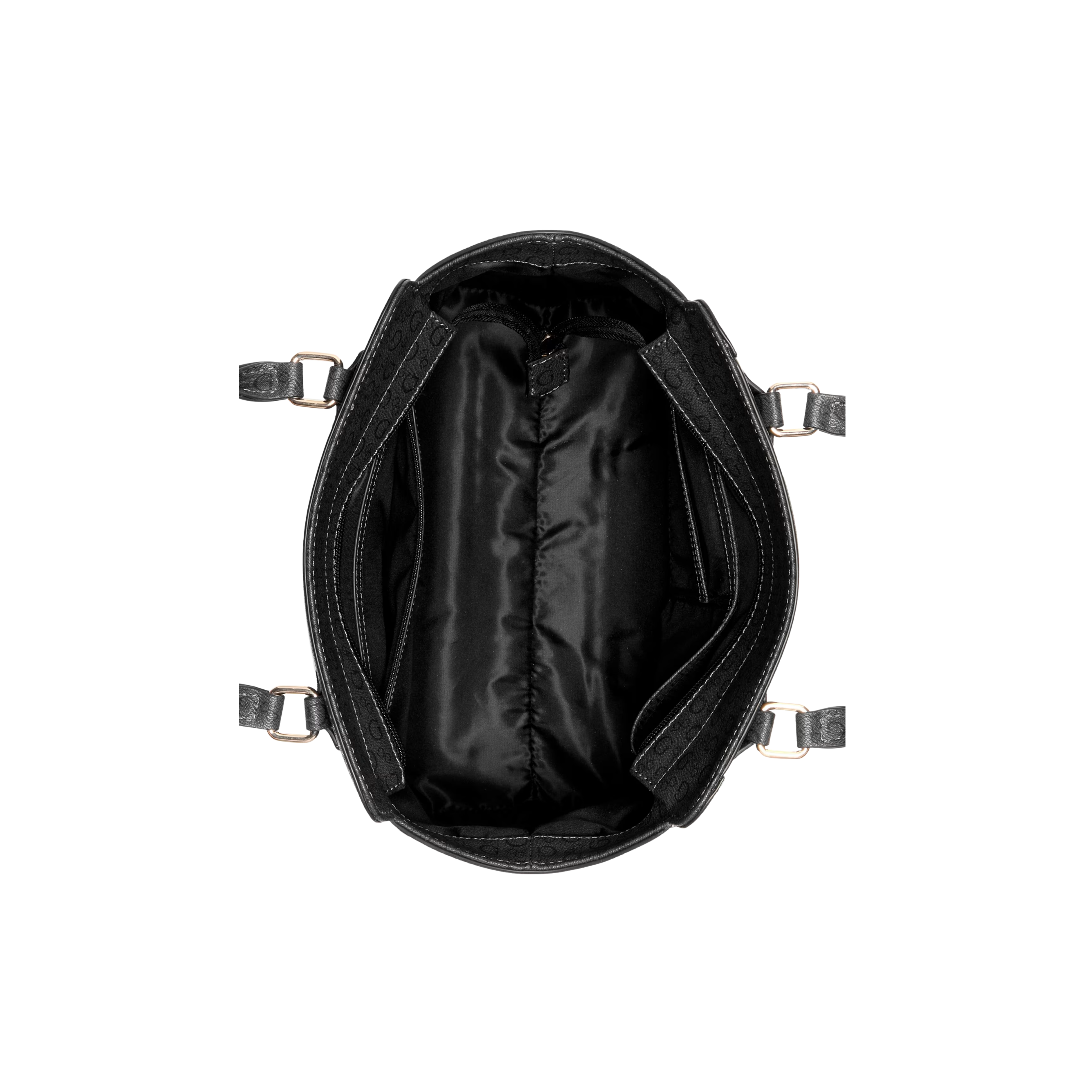 Guess Women Gemma Logo Satchel - Black