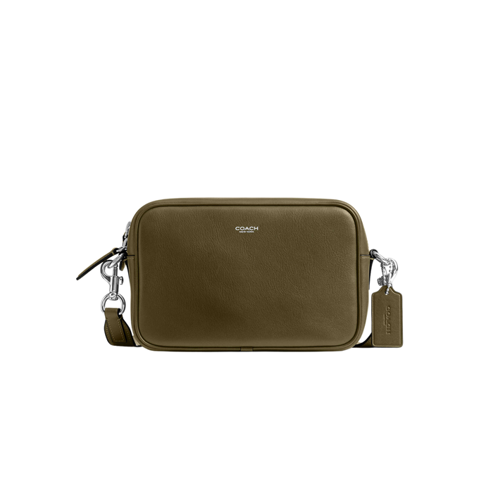 Coach Men Radio Camera Bag - Leather Olive