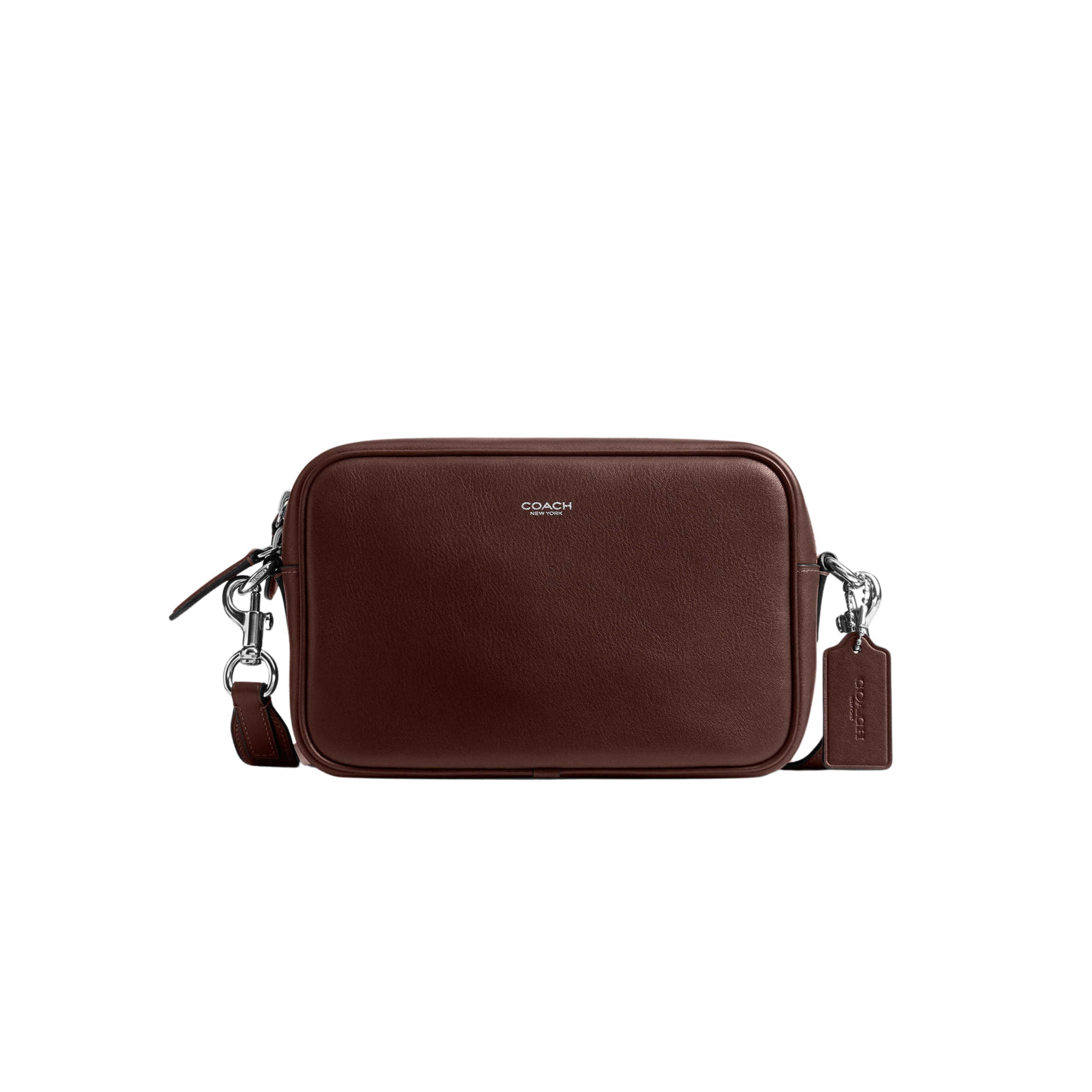 Coach Men Radio Camera Bag - Leather Maple