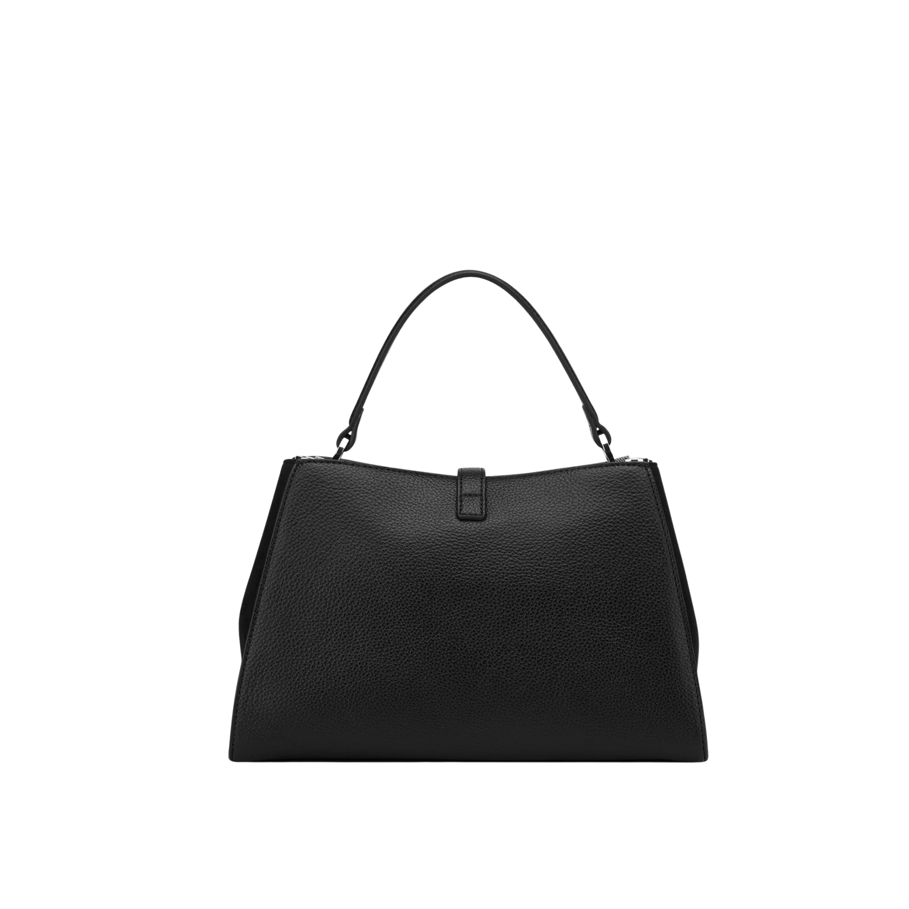 Guess Women Rudie Embossed Logo Satchel - Black