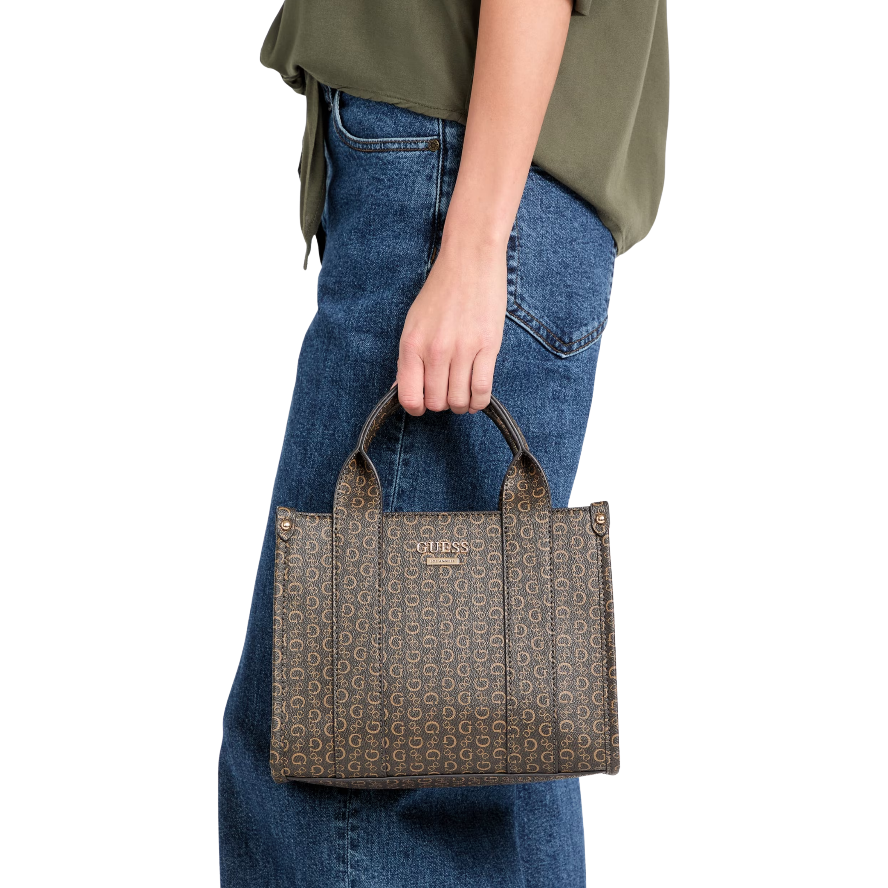 Guess Women Rosse Small Carryall - Brown
