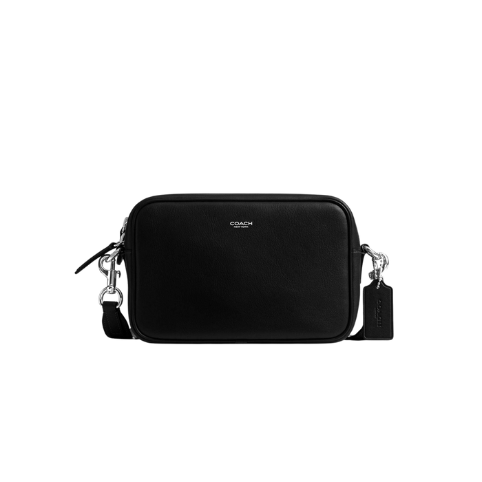 Coach Men Radio Camera Bag - Leather Black