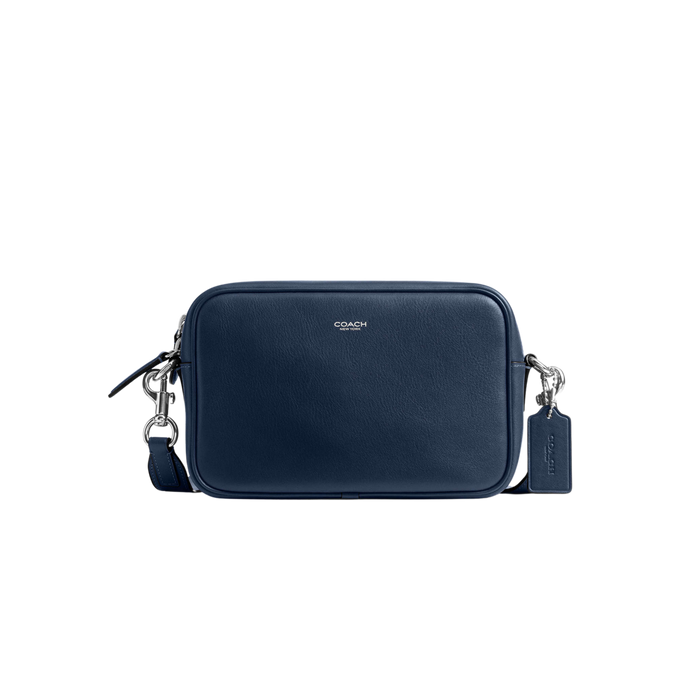 Coach Men Radio Camera Bag - Leather Navy