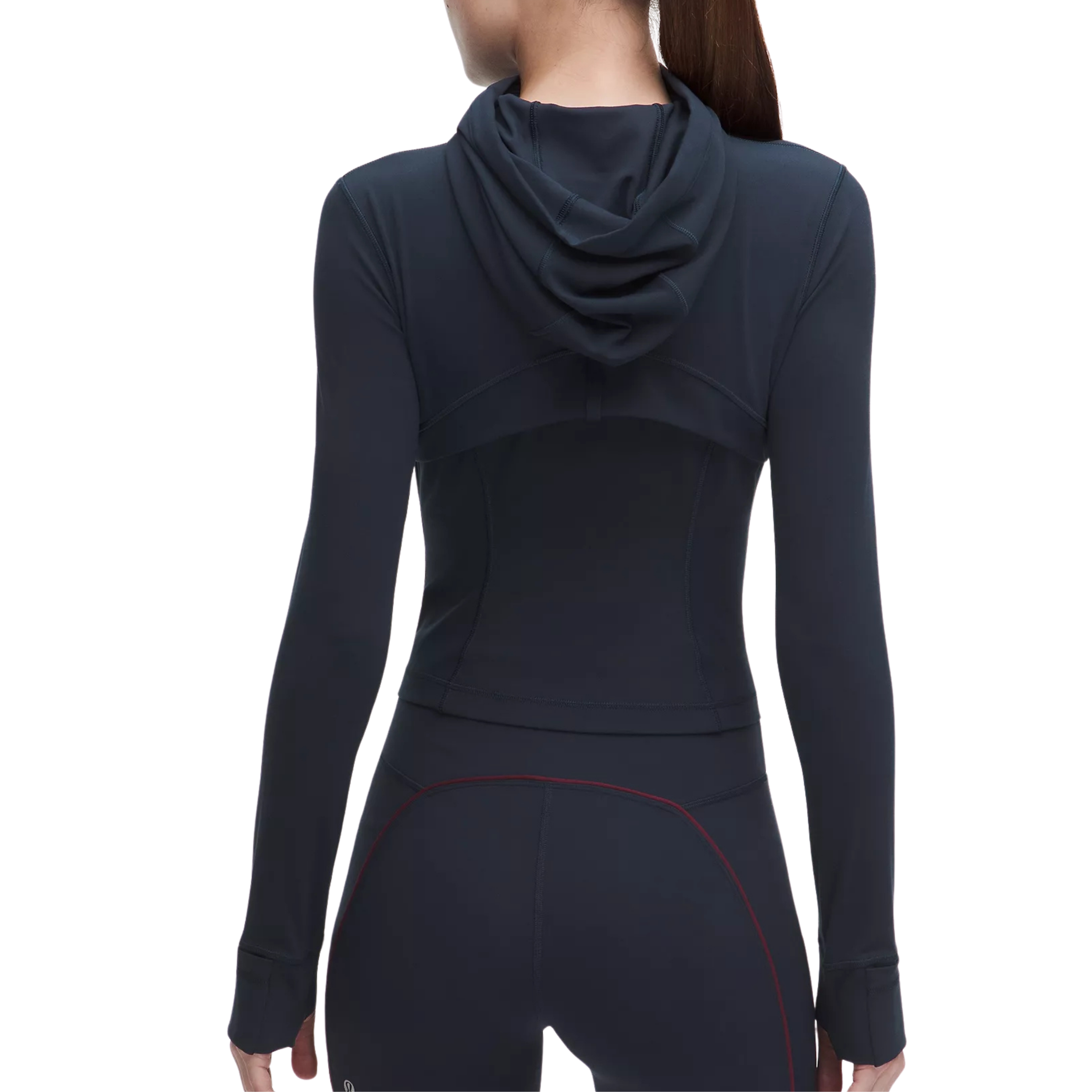 Lululemon Define Cropped Hooded Jacket - True Navy Mirror Silver