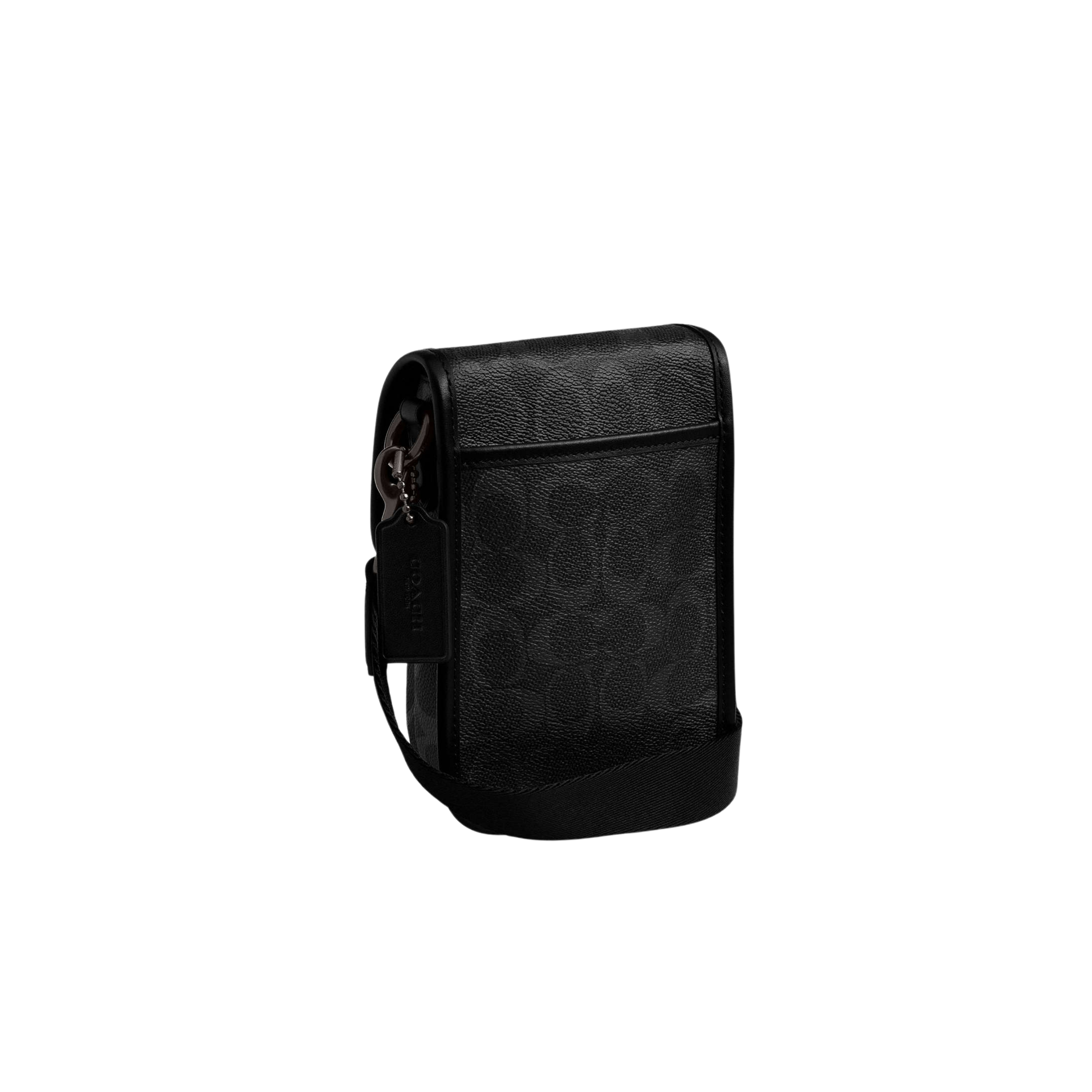 Coach Men League Phone Crossbody Bag - Black Signature
