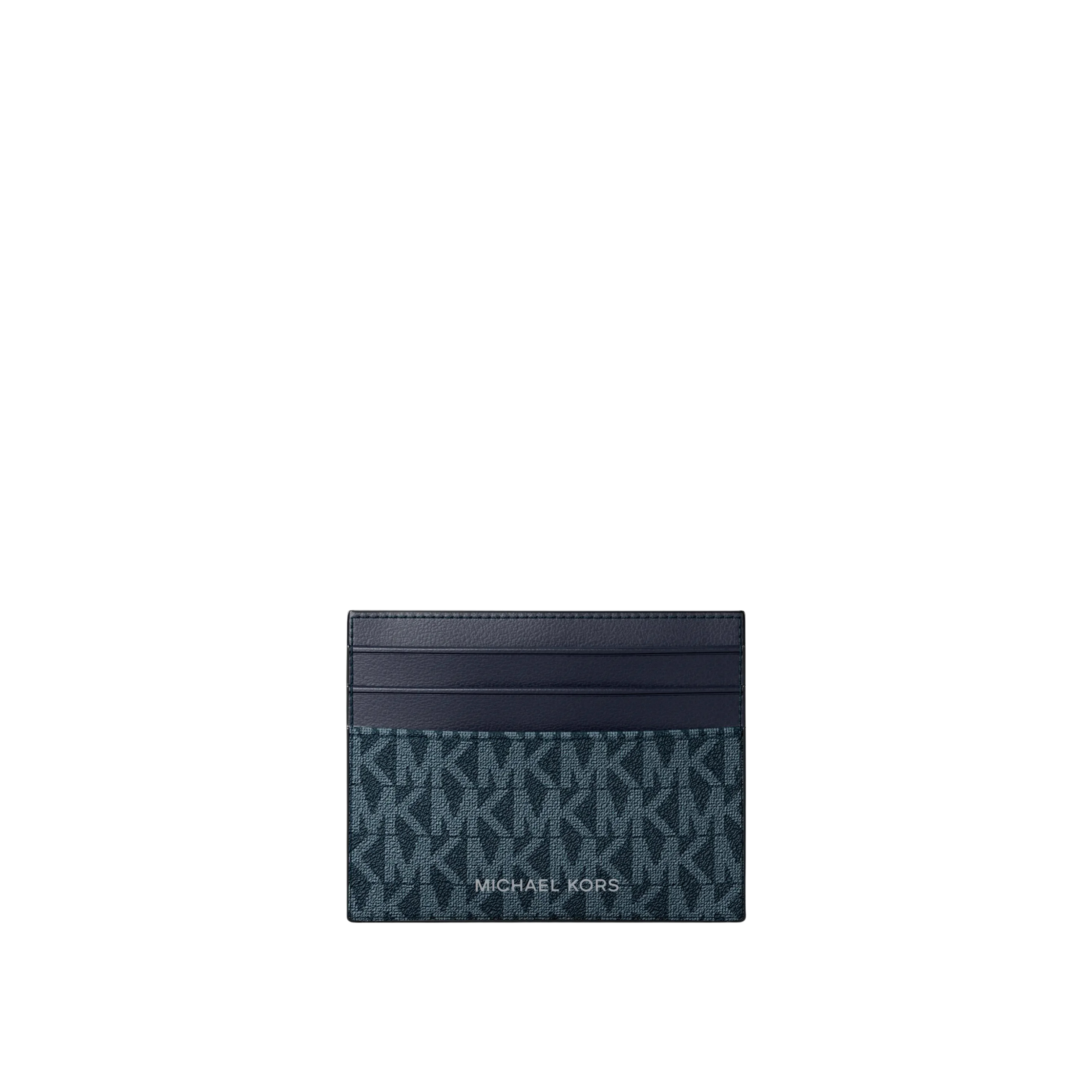 Michael Kors Men Cooper Signature Logo Card Case - Blue