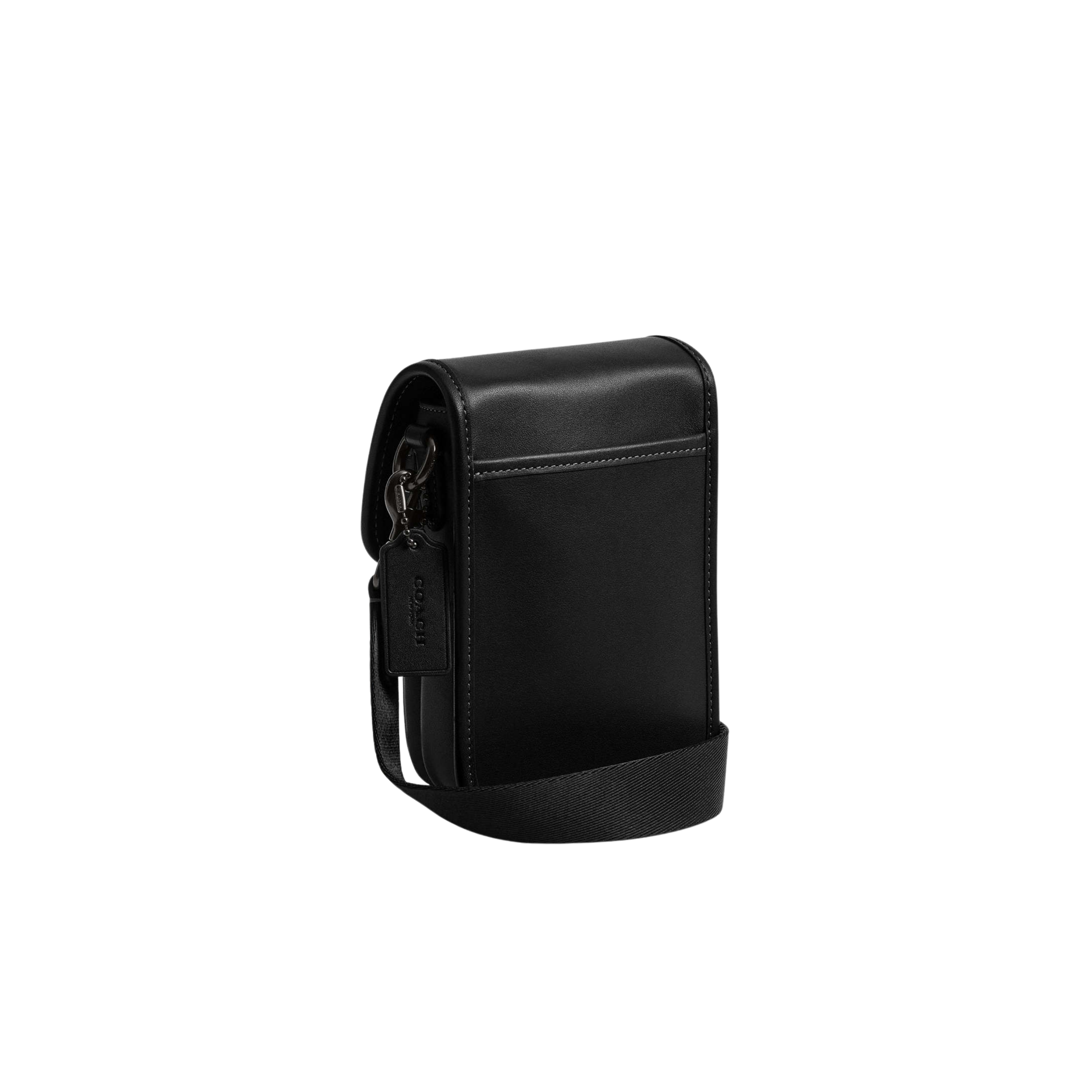 Coach Men League Phone Crossbody Bag - Leather Black
