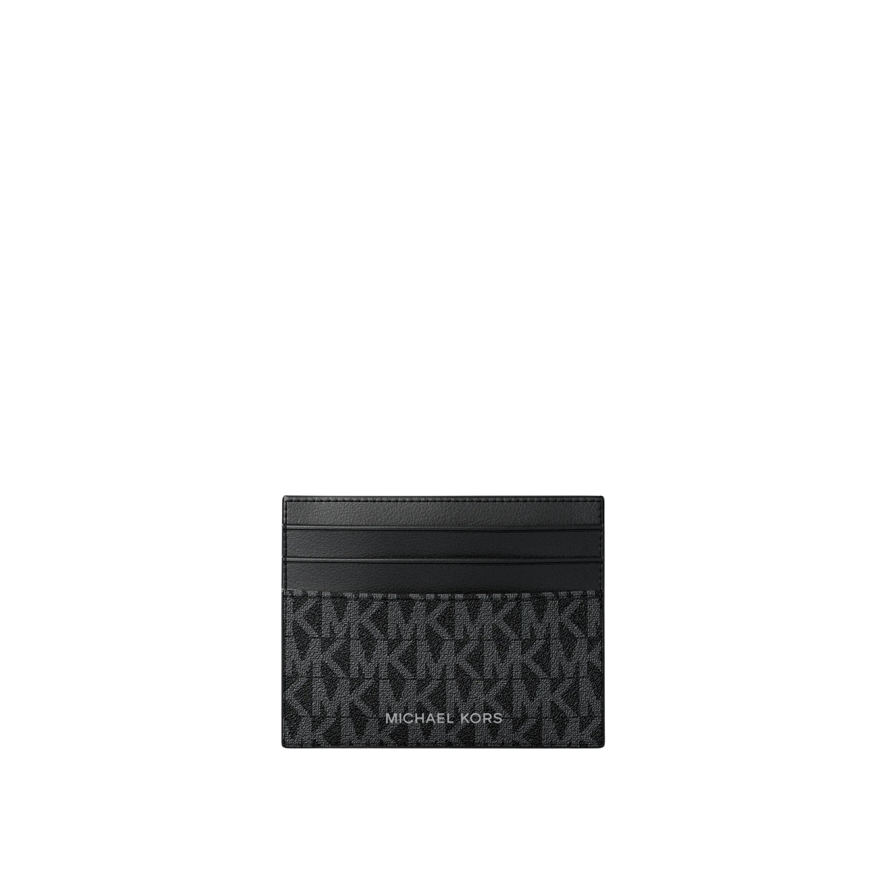 Michael Kors Men Cooper Signature Logo Card Case - Black