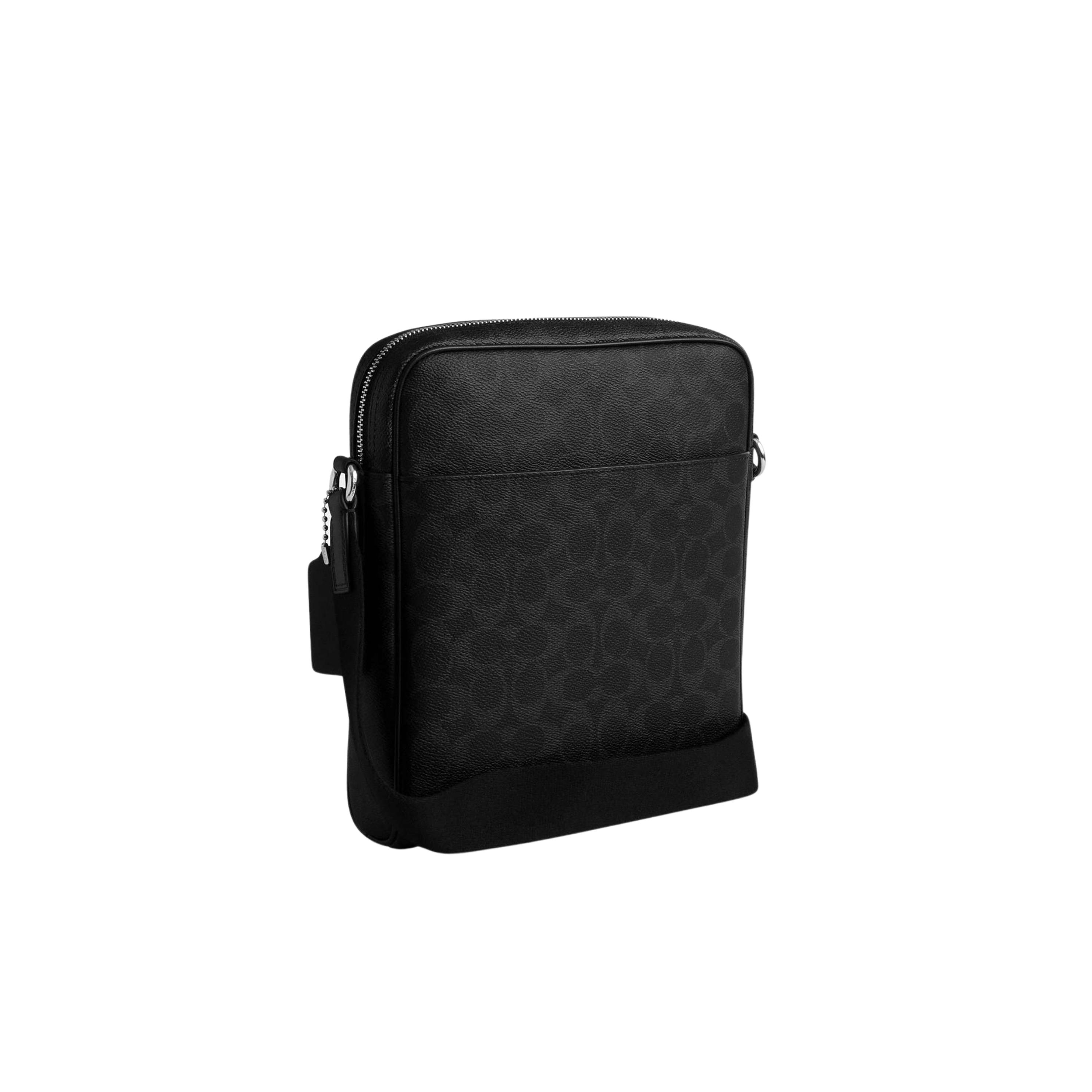 Coach Men Tristan Crossbody Bag 22 - Silver Black Signature