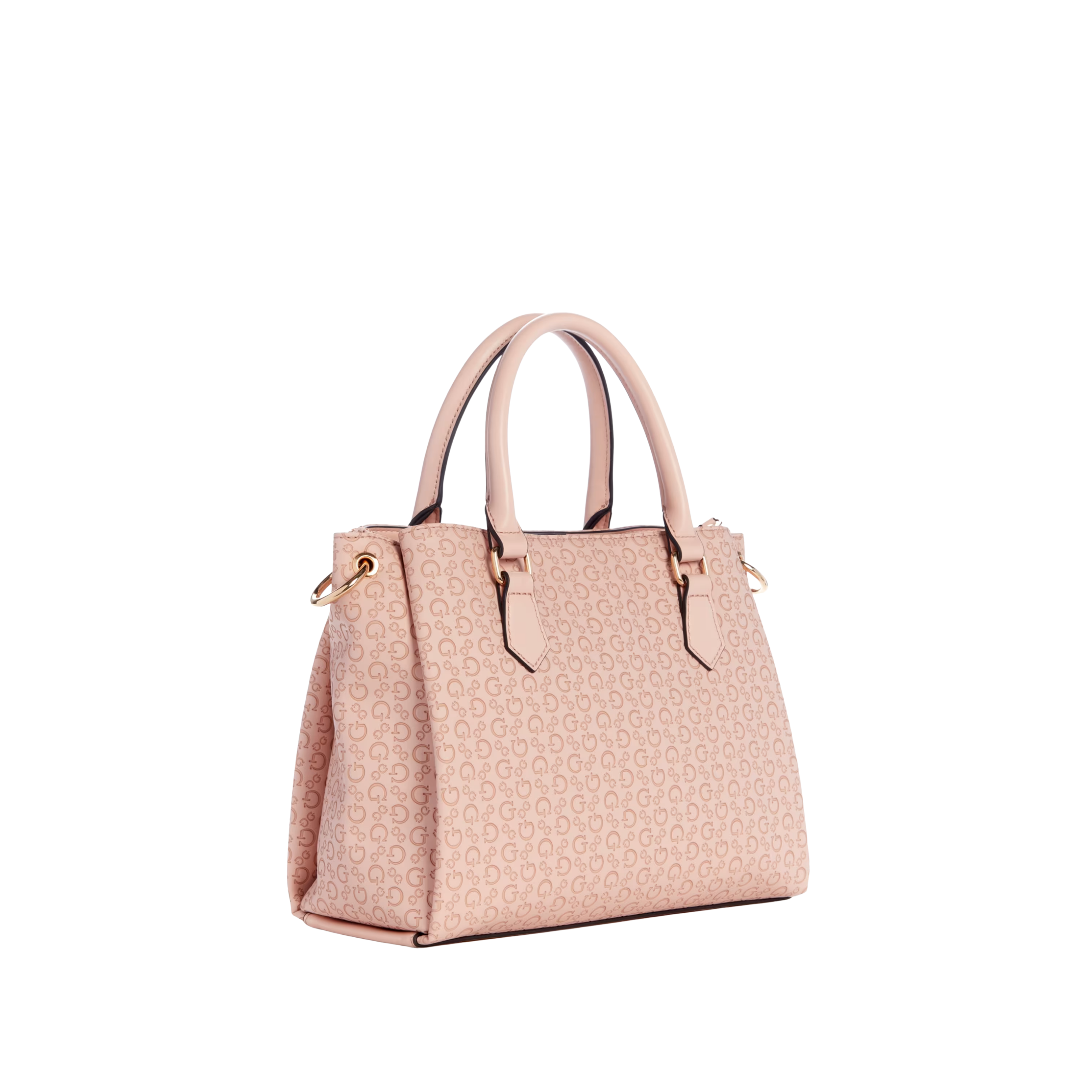 GUESS Women Zakaria Debossed Logo Satchel - Pink