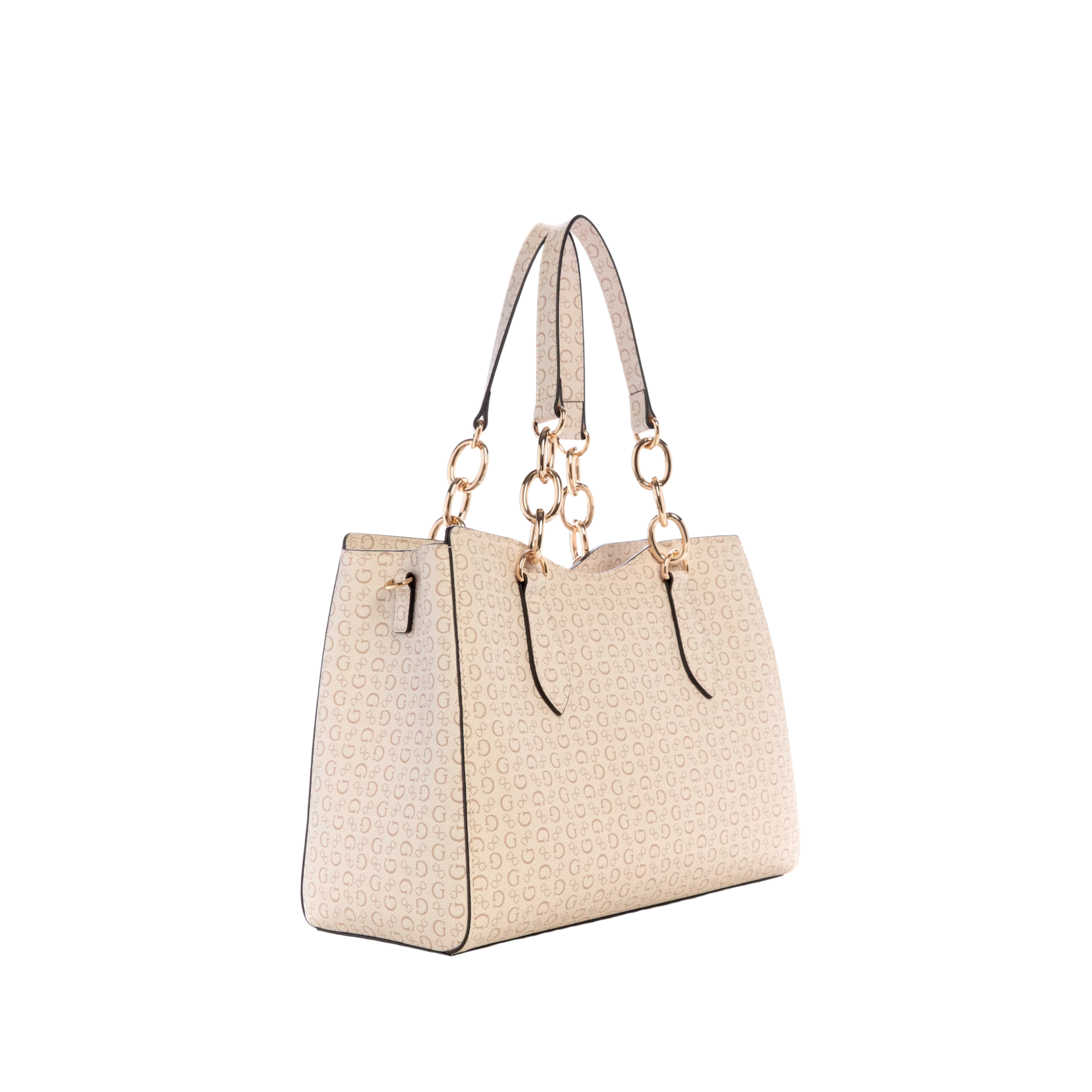 Guess Women Chiarra Logo Satchel - Brown