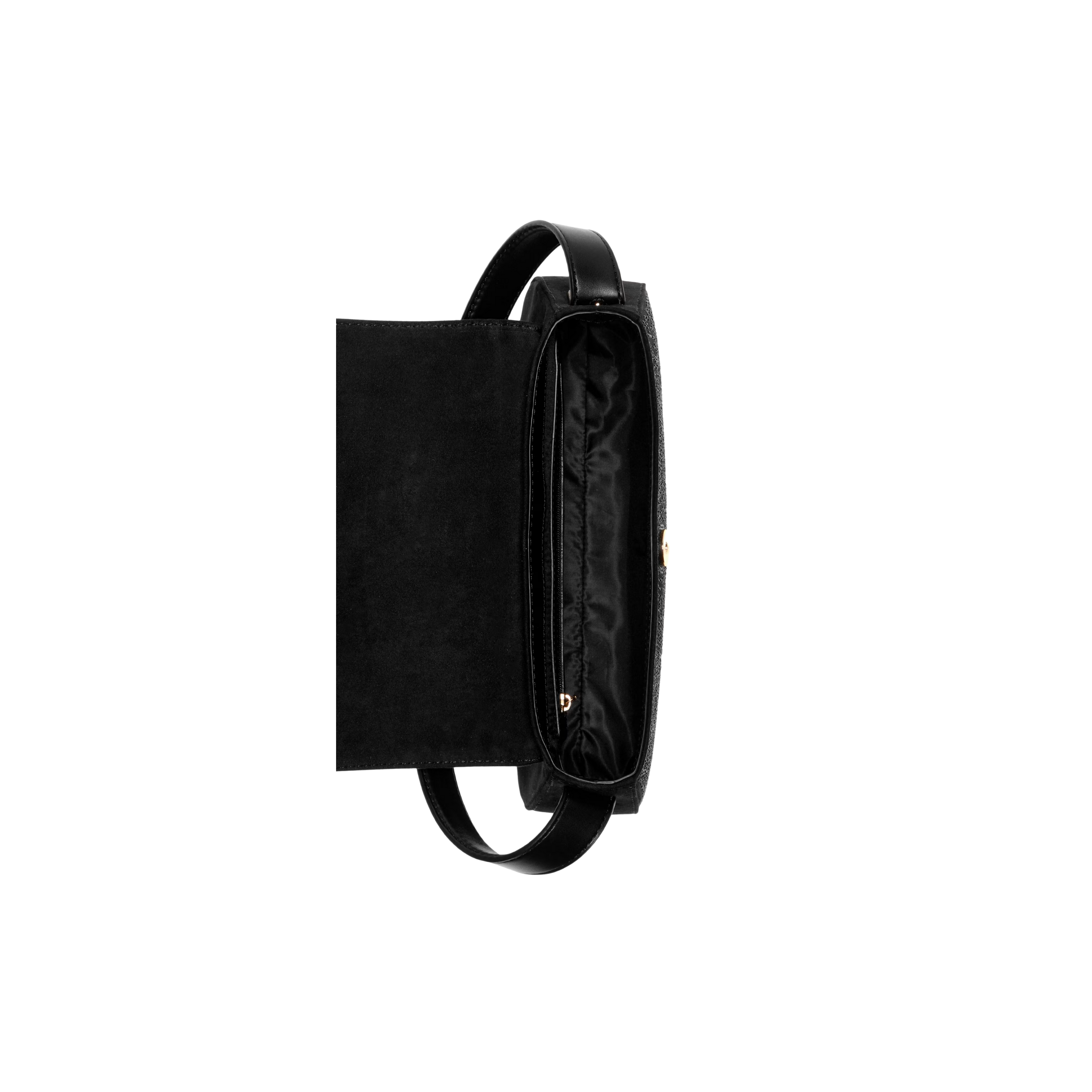 GUESS Women Avelina Rhinestone Logo Shoulder Bag - Black