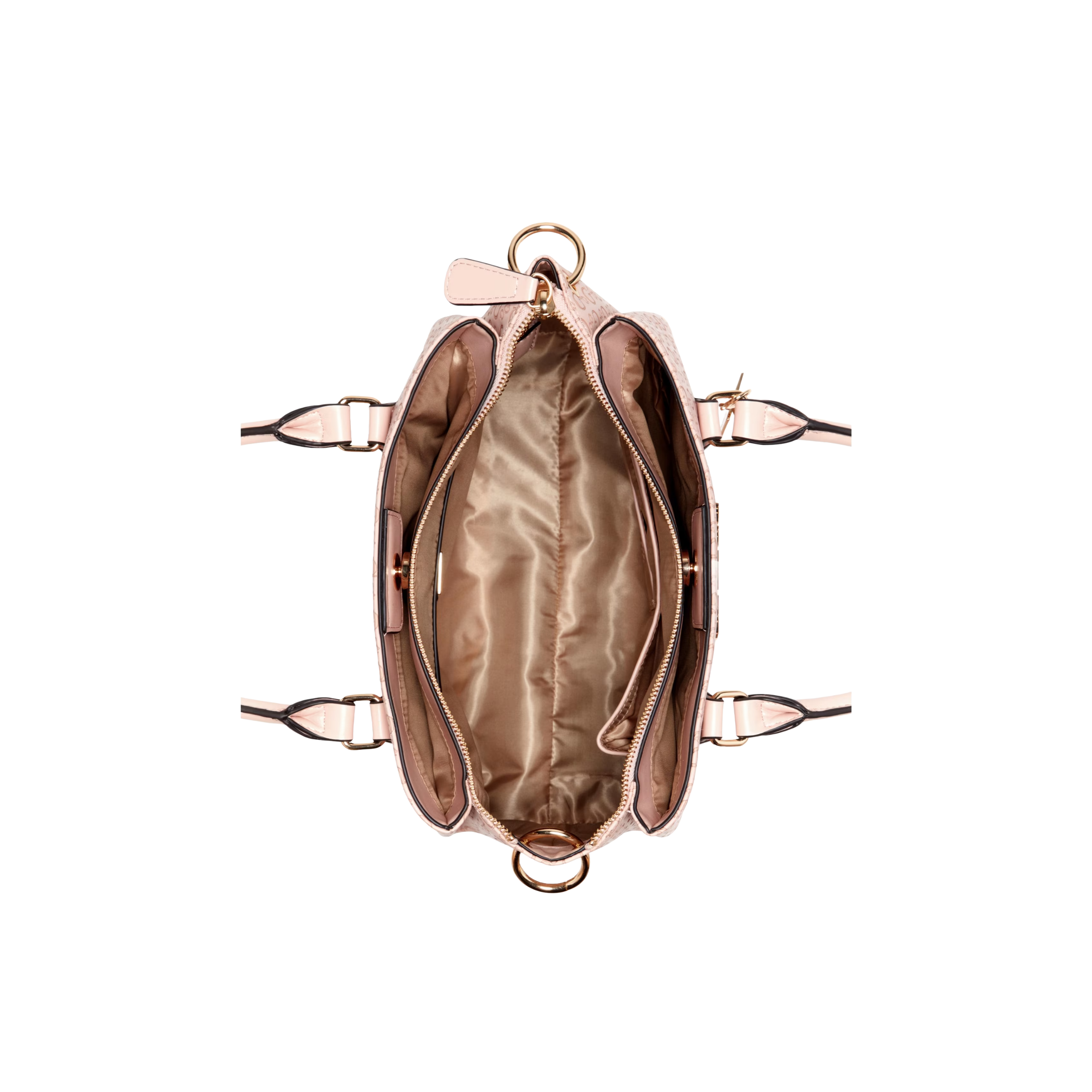 GUESS Women Zakaria Debossed Logo Satchel - Pink