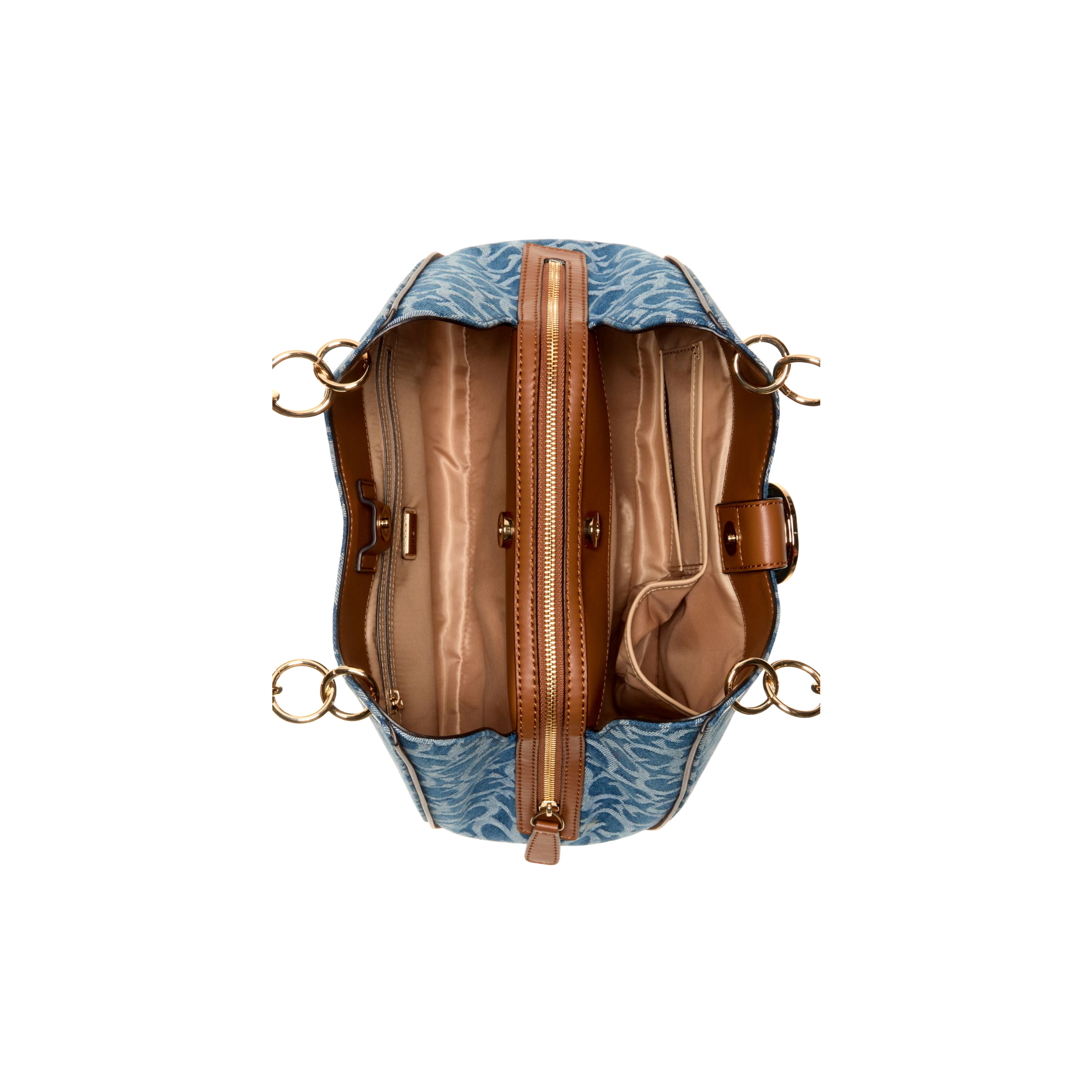 Guess Women Brecken Logo Satchel - Blue