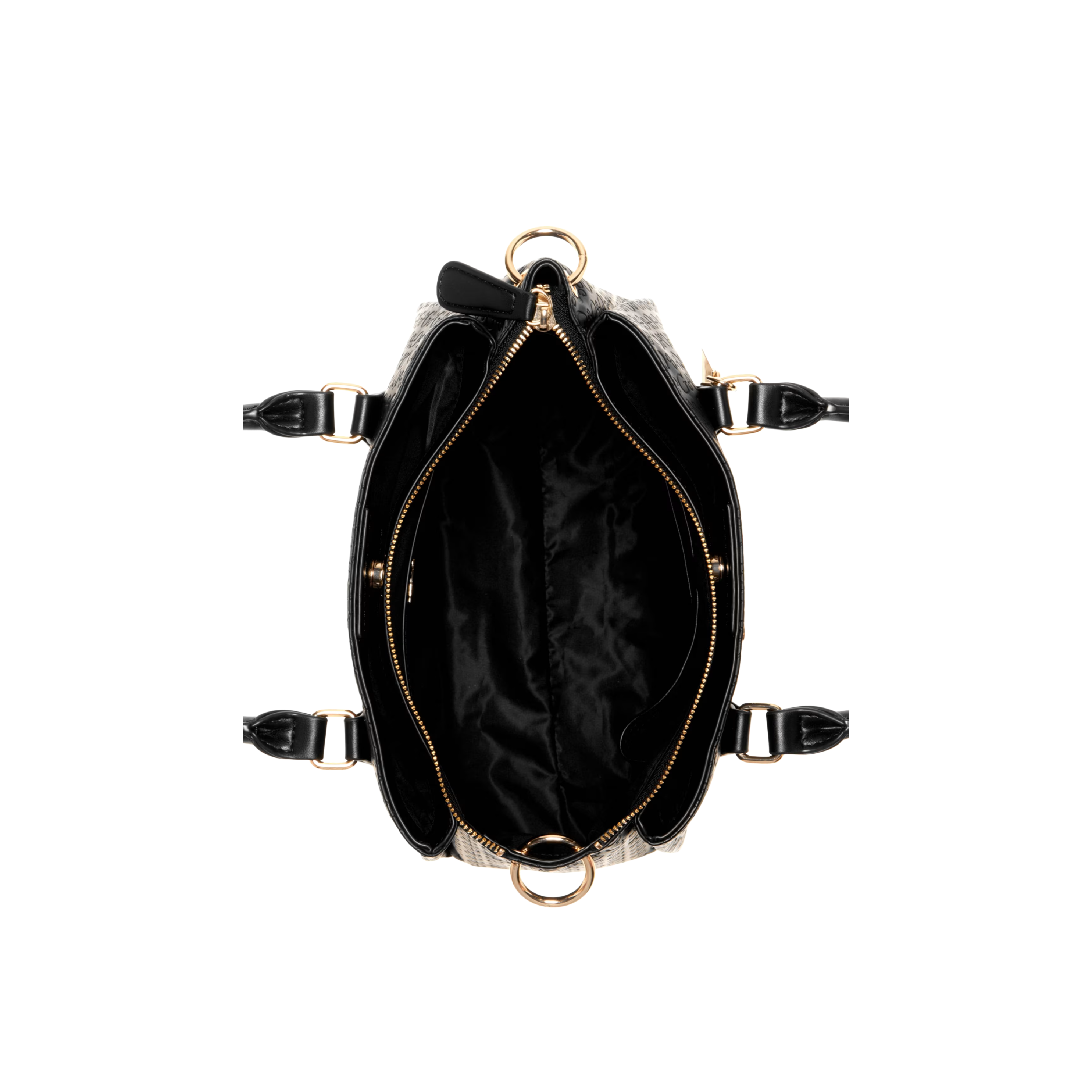 GUESS Women Zakaria Debossed Logo Satchel - Black