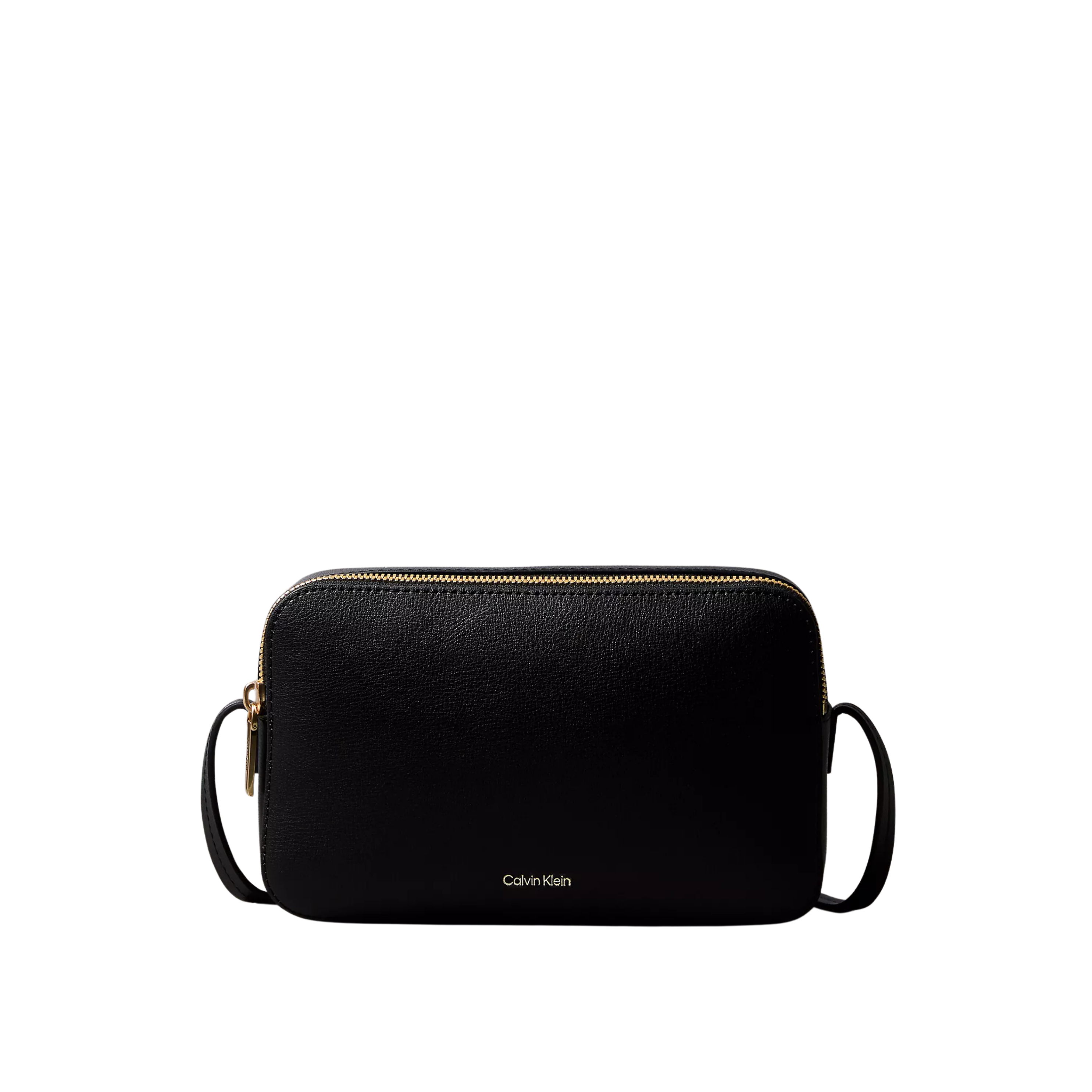 Calvin Klein Women Foil Logo Camera Bag - Black Toasted Coconut