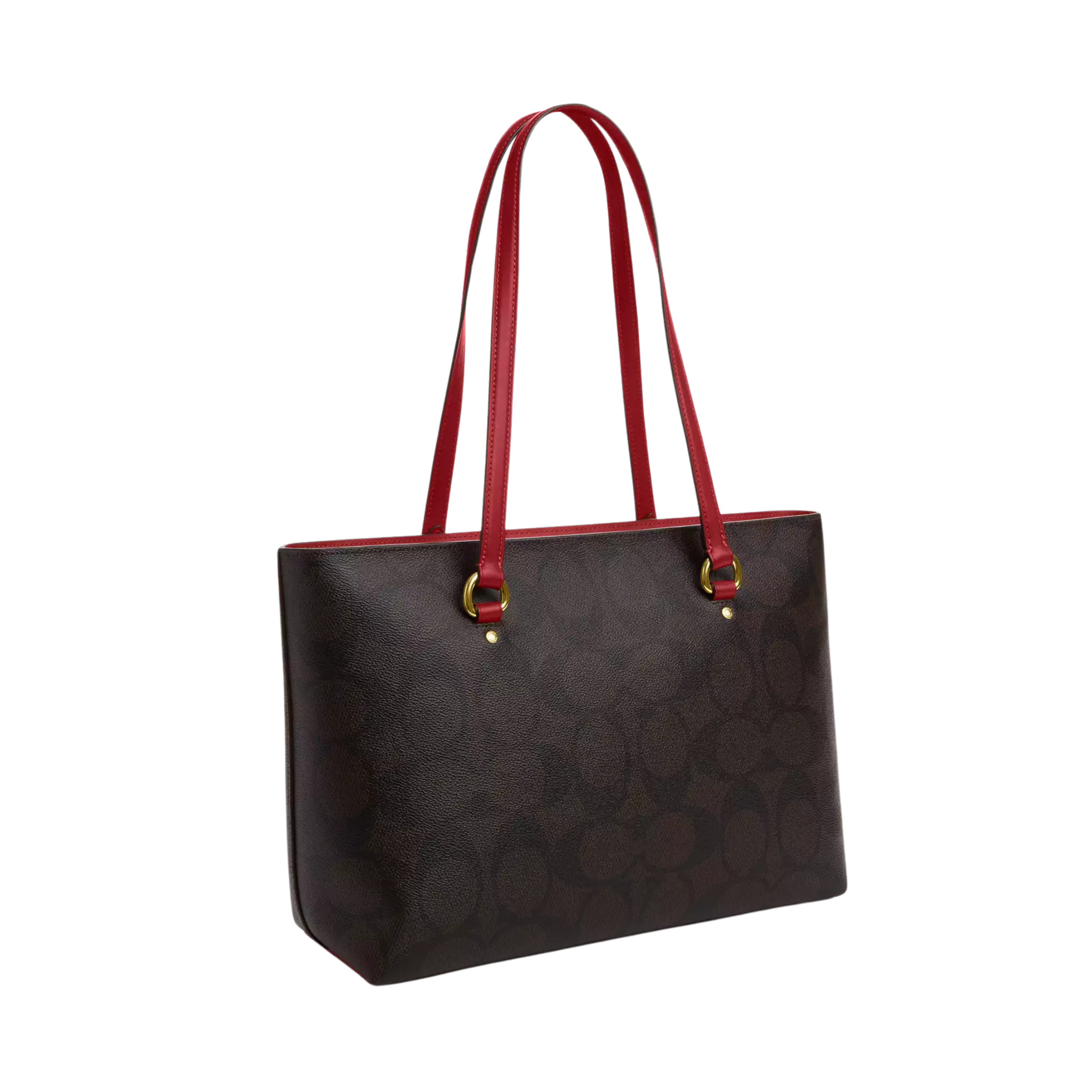 COACH Women Station Tote Bag - Walnut True Red