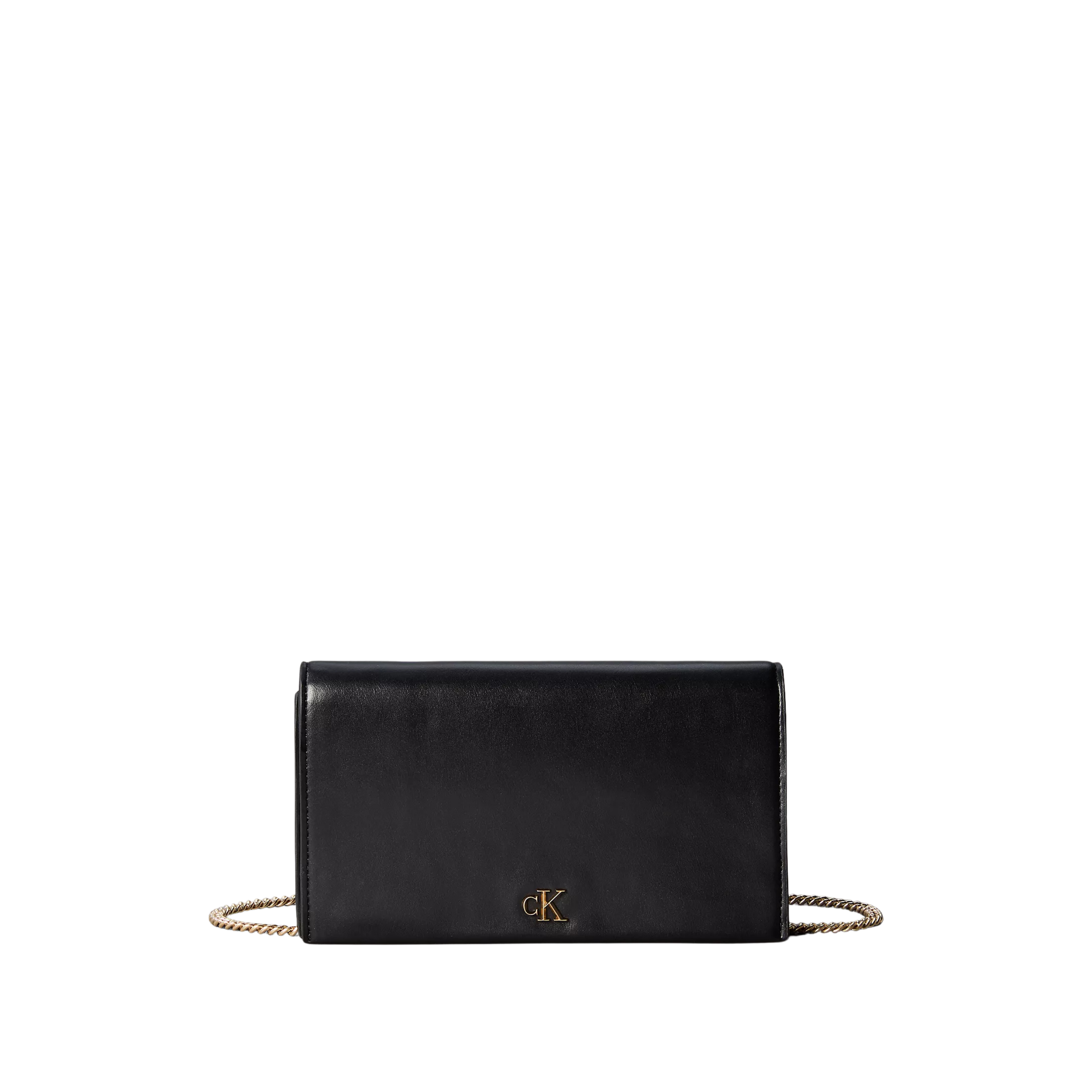 Calvin Klein Women Monogram Chain Wallet - Black