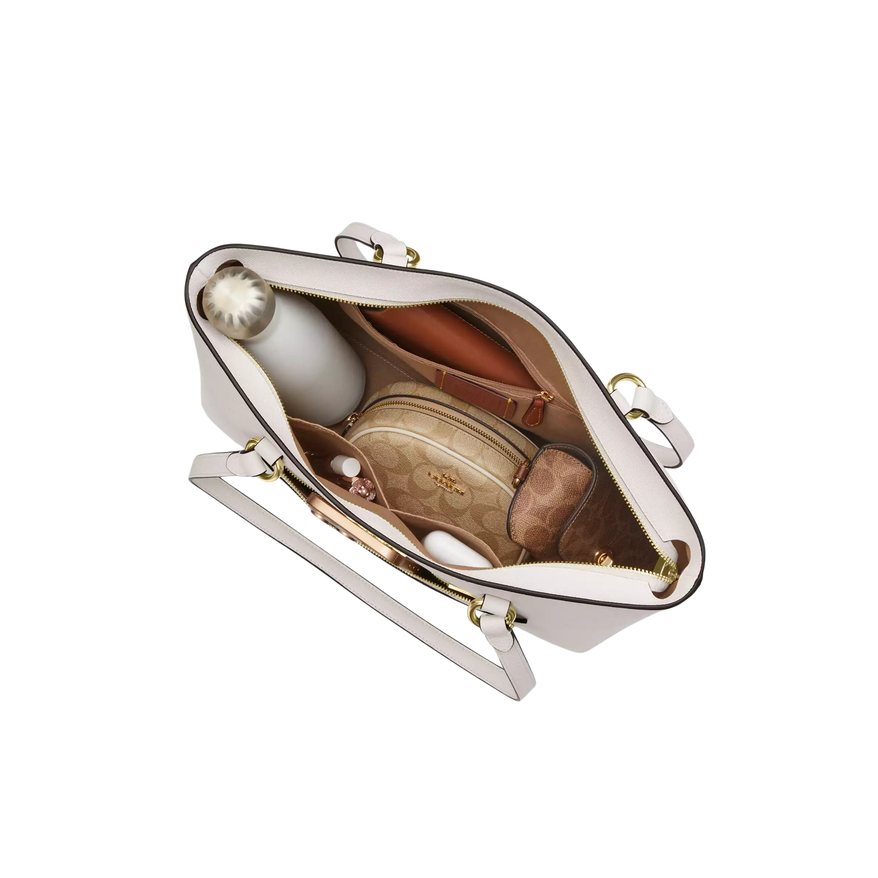 COACH Women Station Tote Bag - Gold Chalk