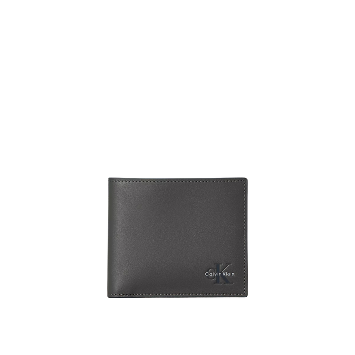 Calvin Klein Men Monologo Bifold Wallet - Granite Gray
